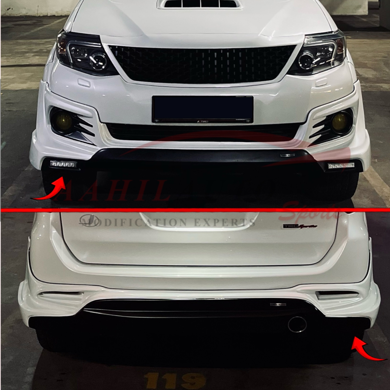 Toyota Fortuner TRD Style Body Kit - FRP- Model 2012 - 2015 - Image 2