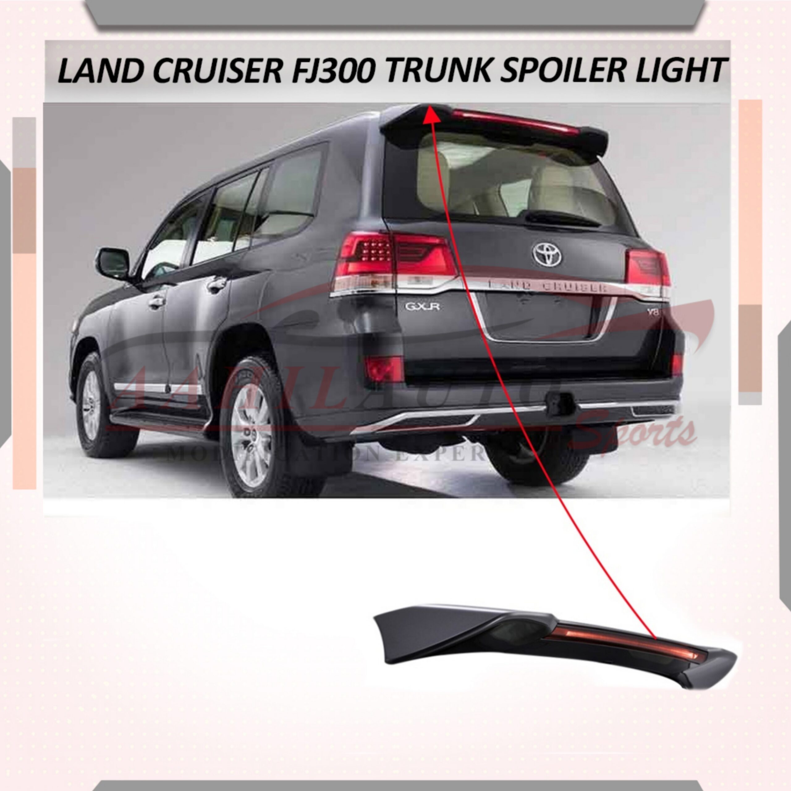 Toyota Land Cruiser FJ200 Tail Lights Tail Lamps FJ300 Style 2008-2015