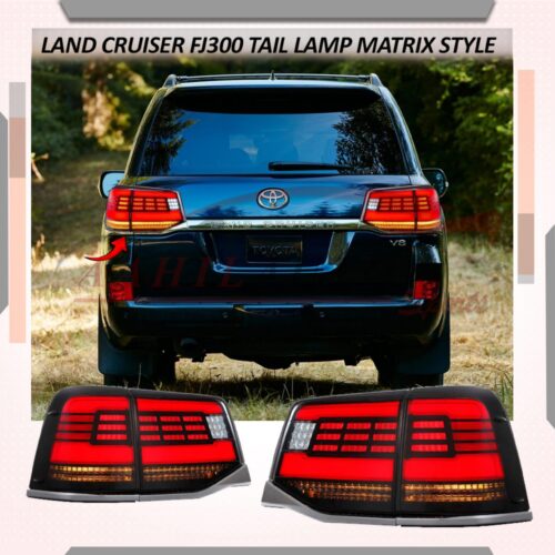 Toyota Land Cruiser FJ200 Tail Lights Tail Lamps FJ300 Style 2008-2015