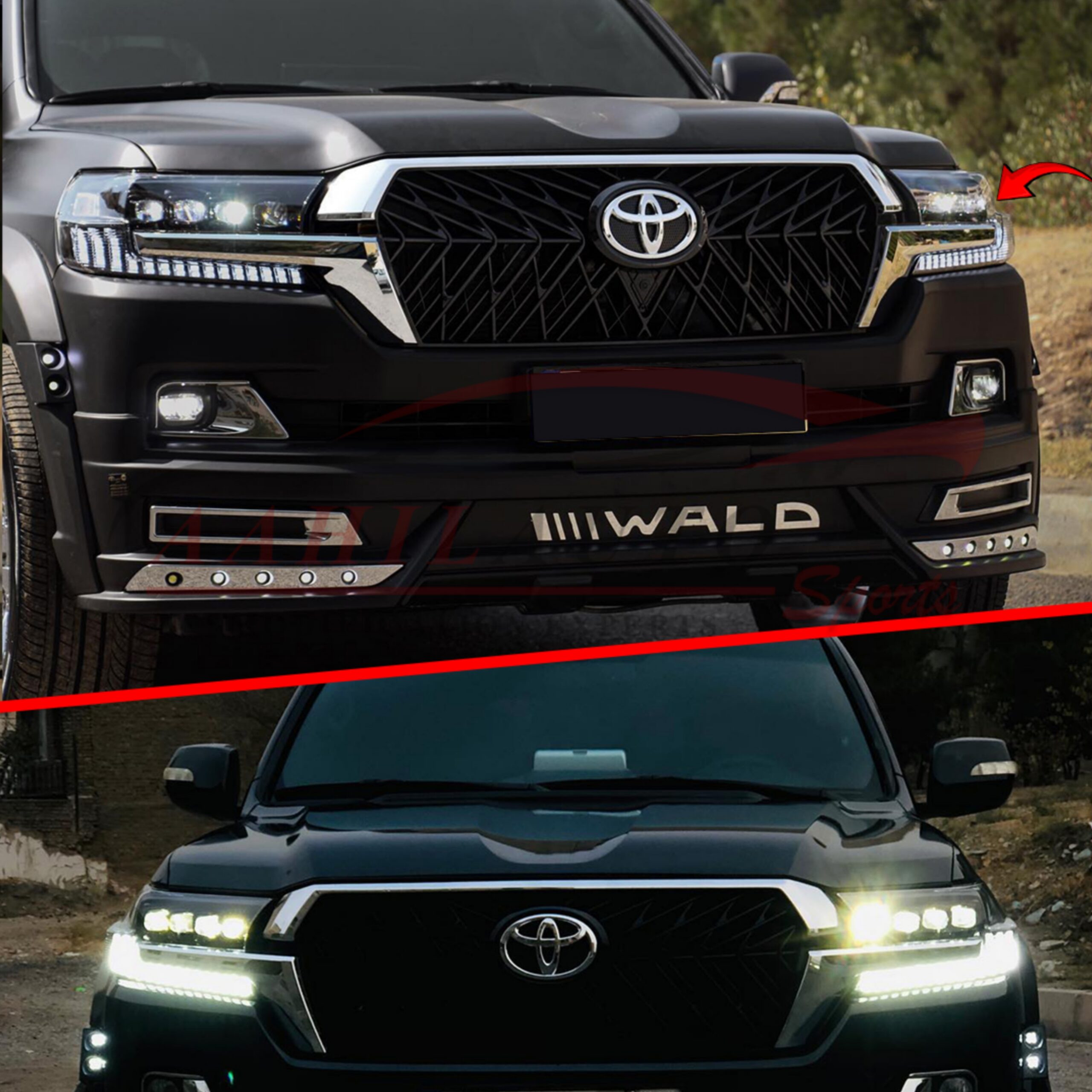 Toyota Land Cruiser FJ200 Bugatti Headlamps Headlights 2016-2020 - Image 4