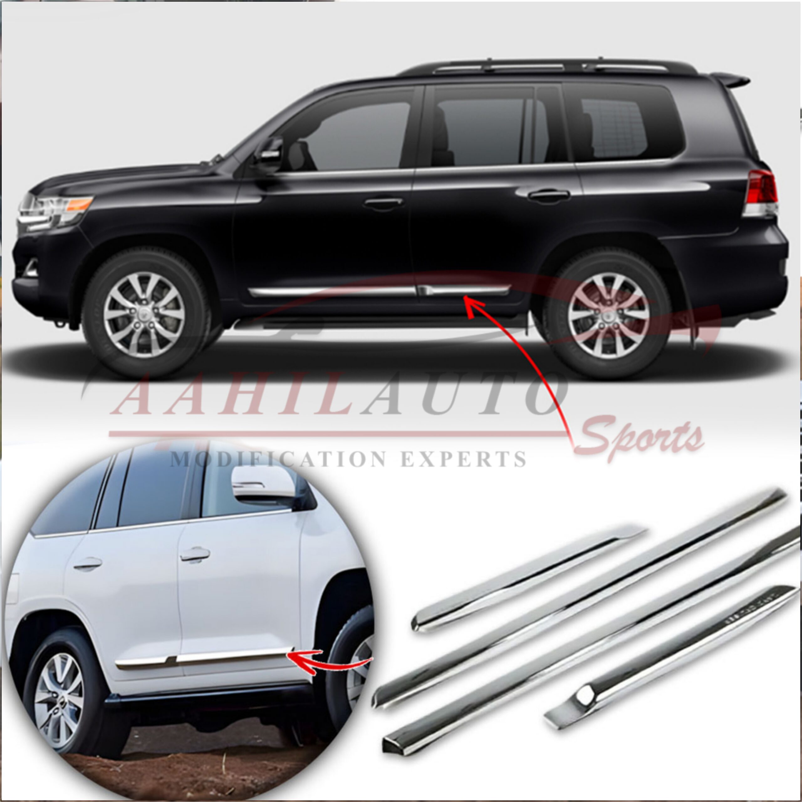 Toyota Land Cruiser FJ300/LC300 Door Moulding For LC200 2016-2023 - Image 3