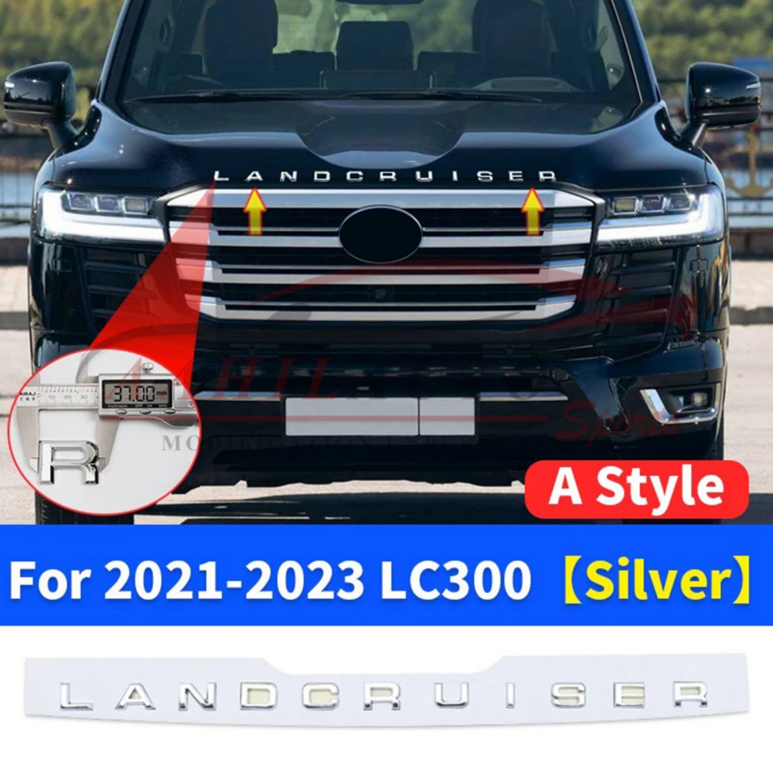 Land Cruiser Metal Alphabet Bonnet Logo - Chrome - Image 5