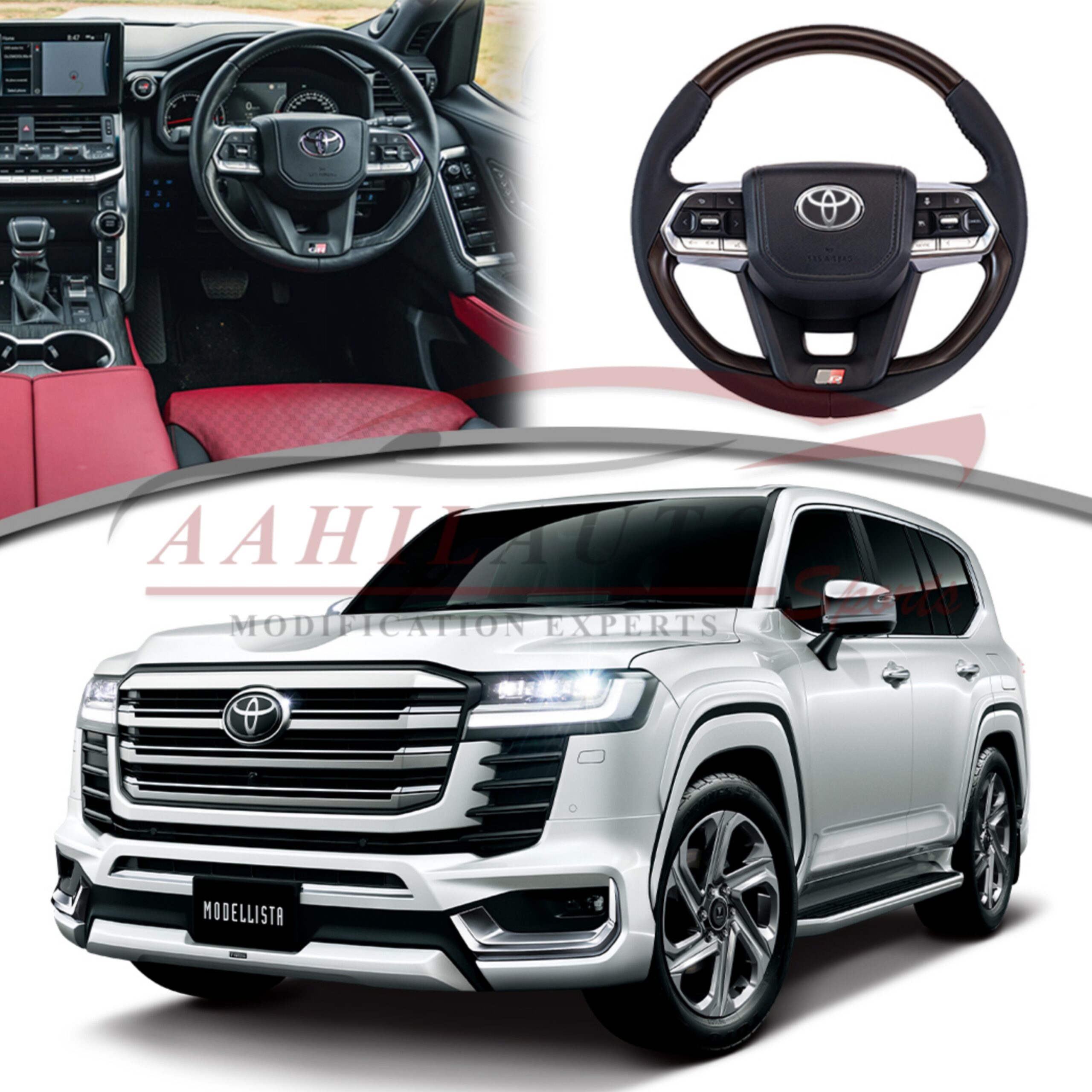 Toyota Land Cruiser LC300 Steering Wheel GR Style 2022-2024 - Image 3