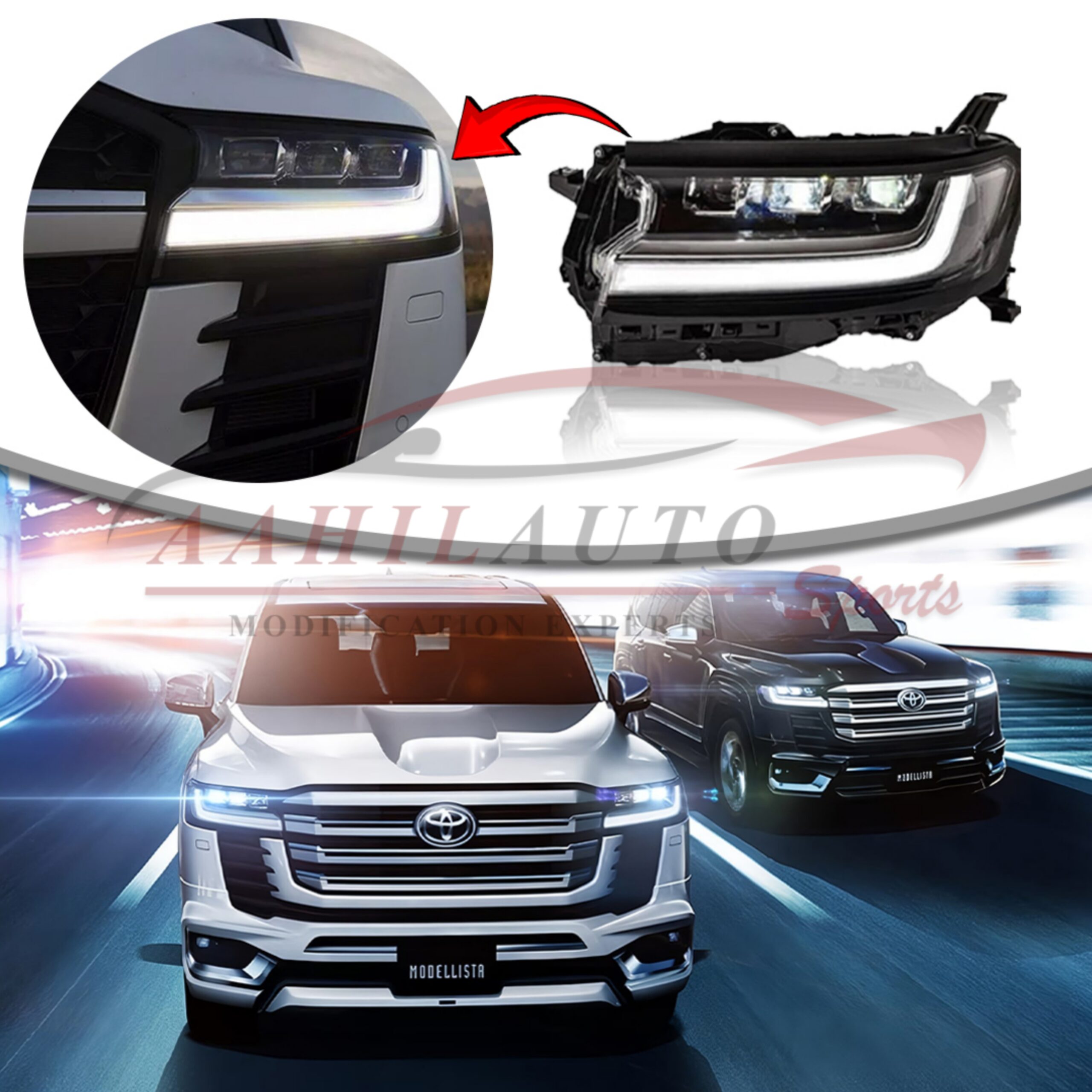 Toyota Land Cruiser LC300 OEM Head Lamps - Image 3