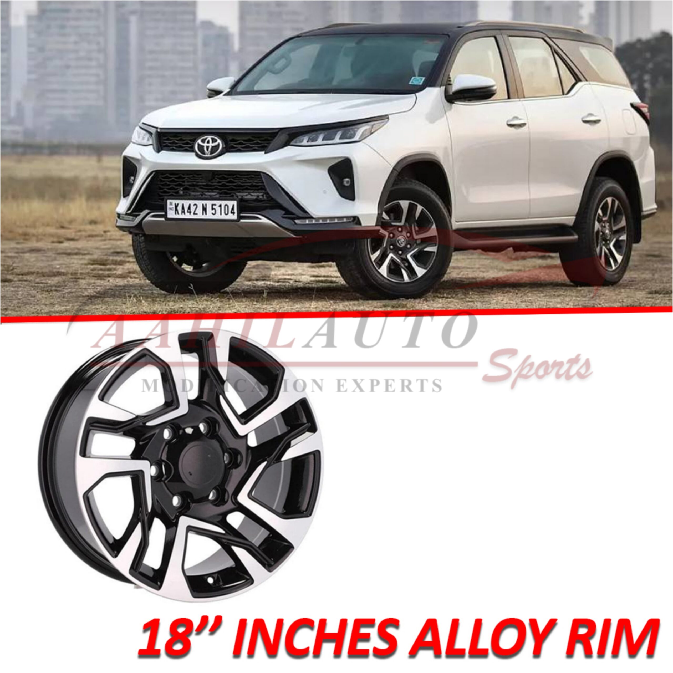 Toyota Fortuner Legender Alloy Rim 18 Inches 2016-2022 - Image 5
