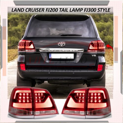 Toyota Land Cruiser FJ200 Tail Lights Tail Lamps FJ300 Style 2008-2015