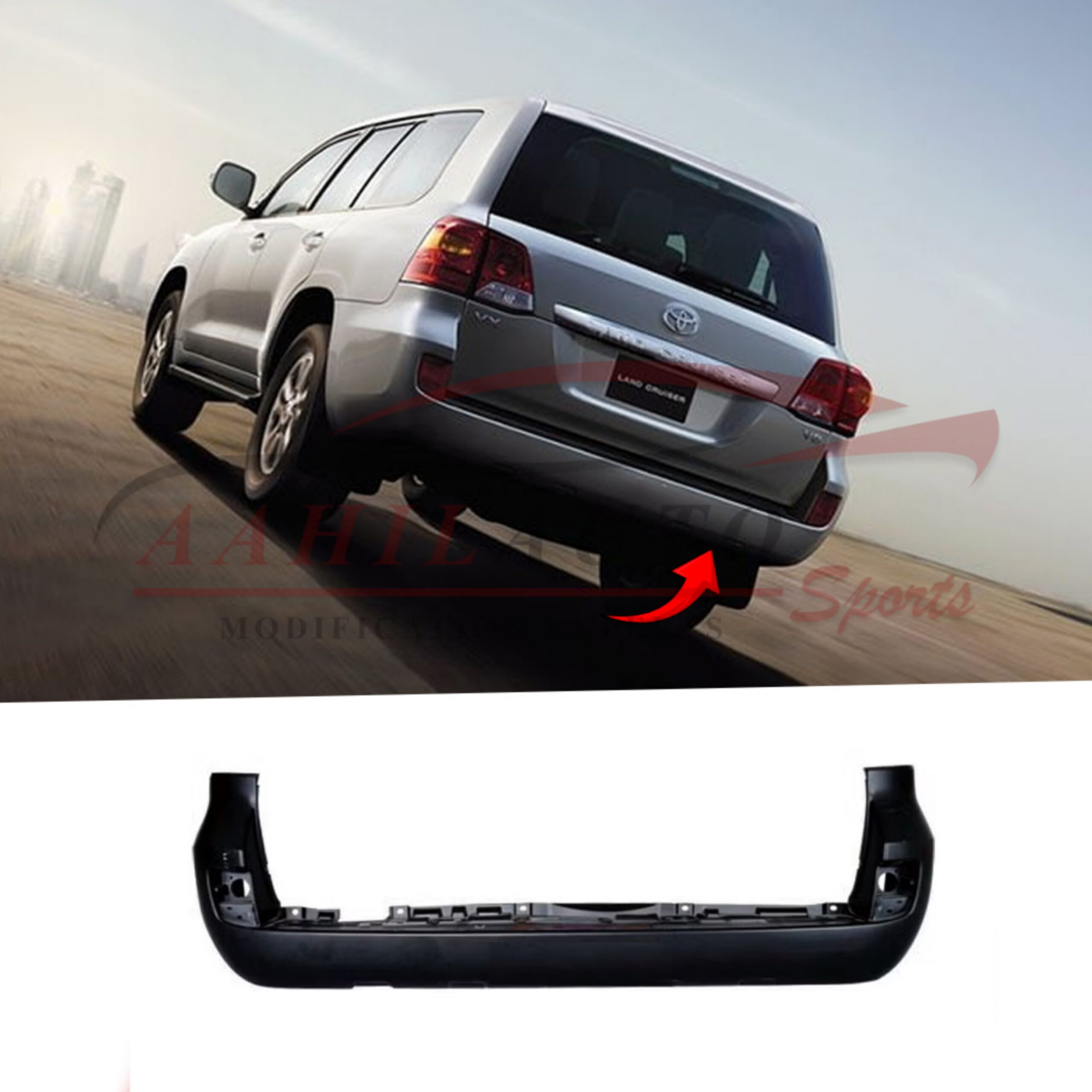 Toyota Land Cruiser FJ200 OEM Rear Bumper 2016-2021 - Image 4