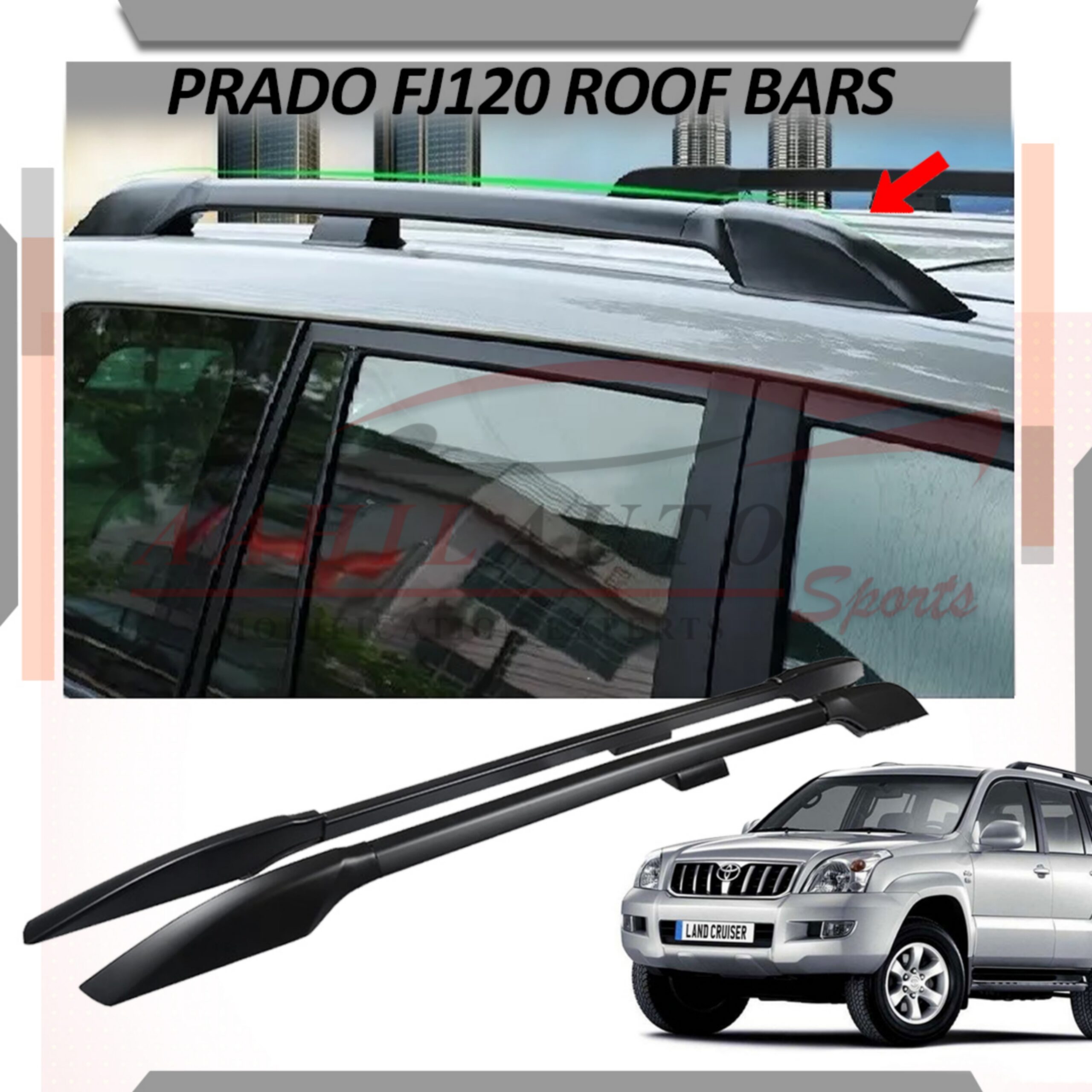 Toyota Land Cruiser Prado FJ120 Roof Bar 2002-2008