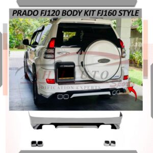 Toyota Prado FJ120 Modellista Body Kit Rear Extension FJ150 Style 2002-2008