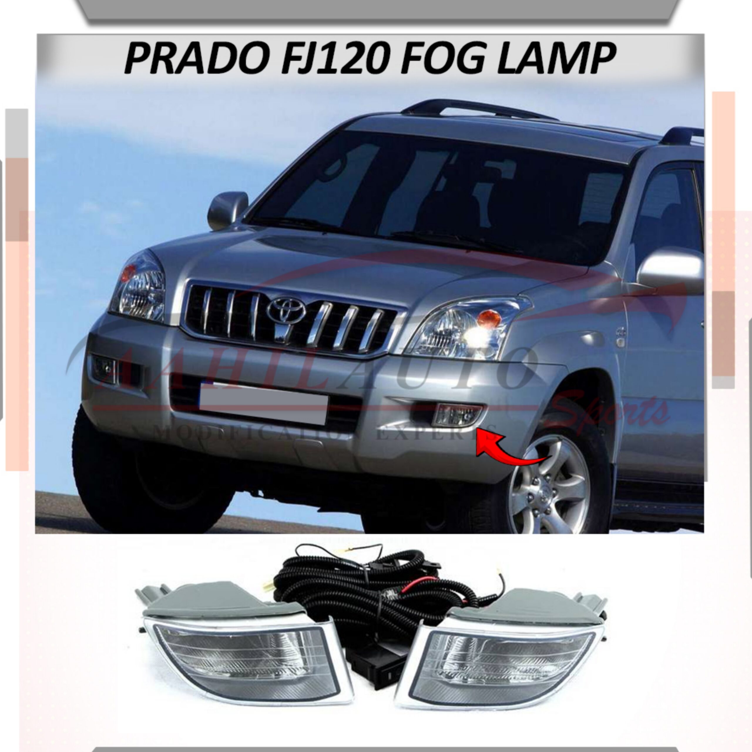 Toyota Prado FJ120 Fog Light Model 2002-2008