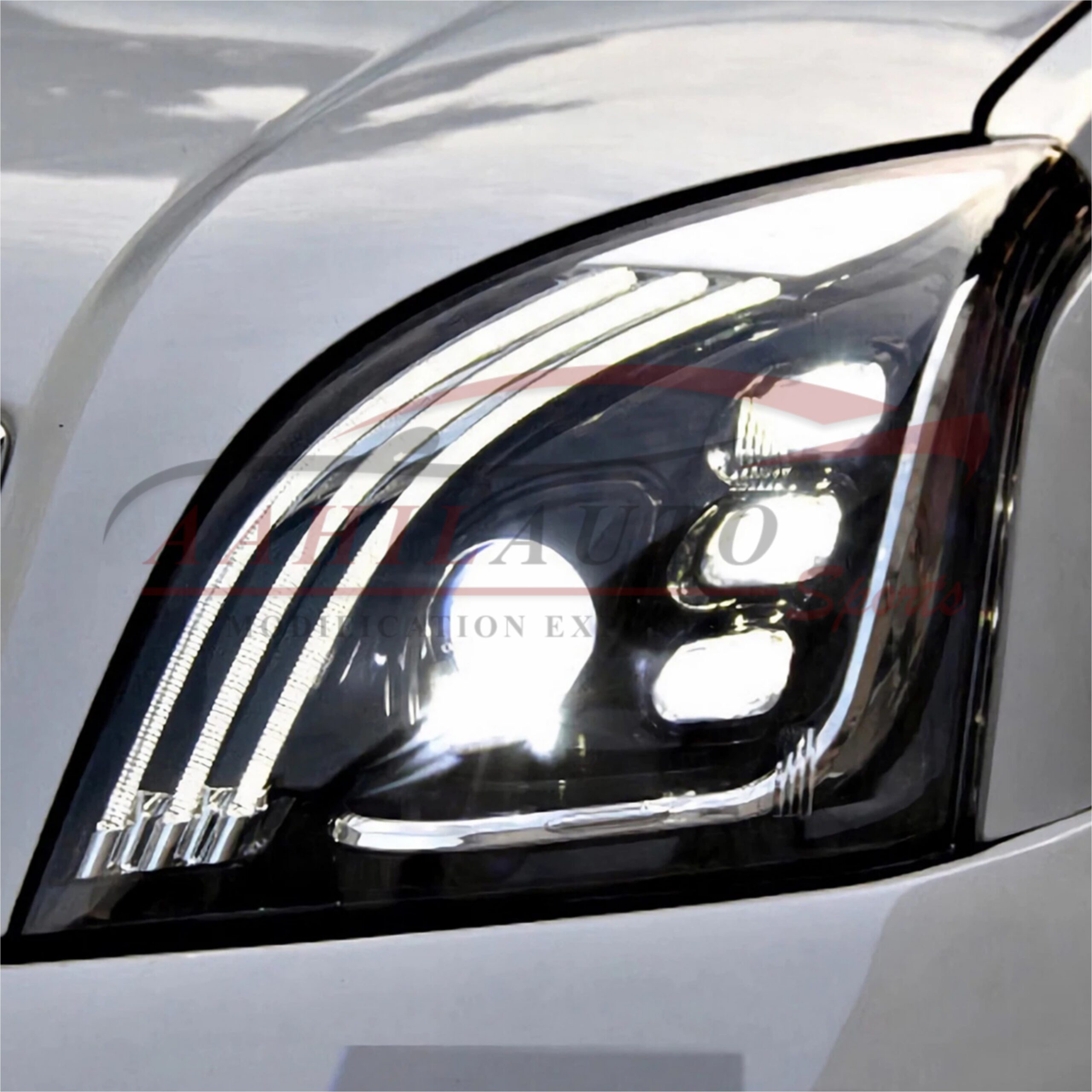 Toyota Prado FJ120 Head Light Mercedes Style 2002-2008 - Image 8