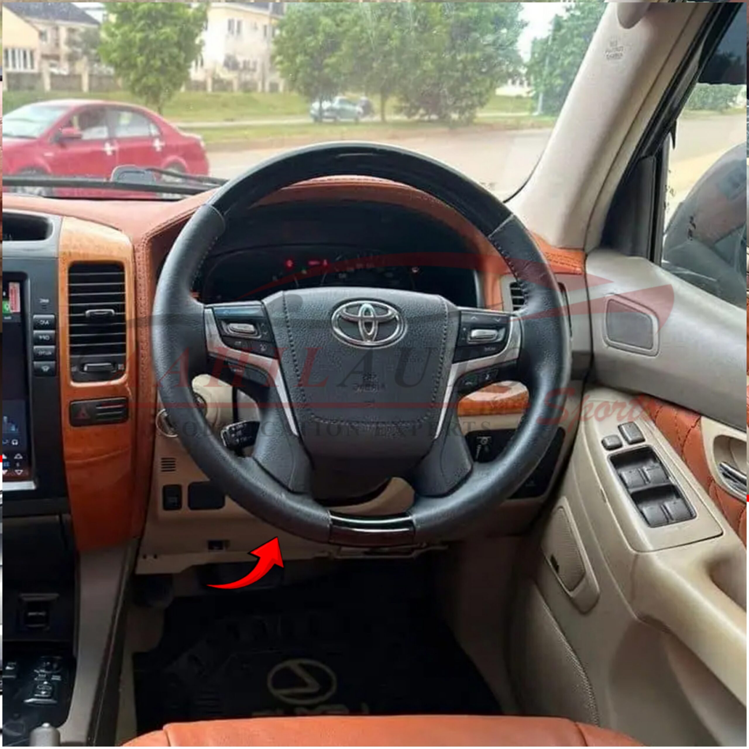 Toyota Land Cruiser Prado FJ120 Steering Wheel Model 2002-2009 - Image 4