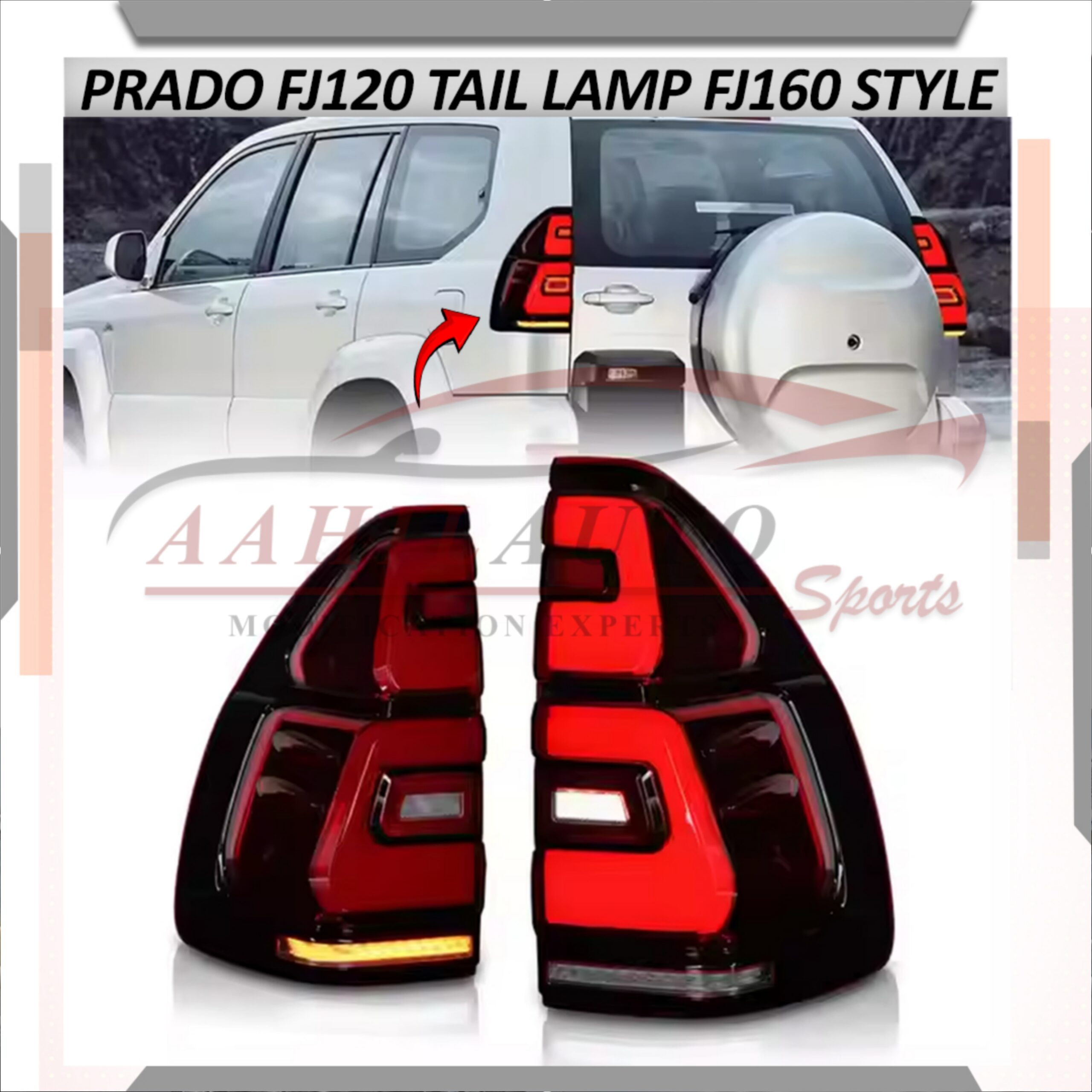 Toyota Prado FJ120 Back Light FJ160 Style Model 2002-2008