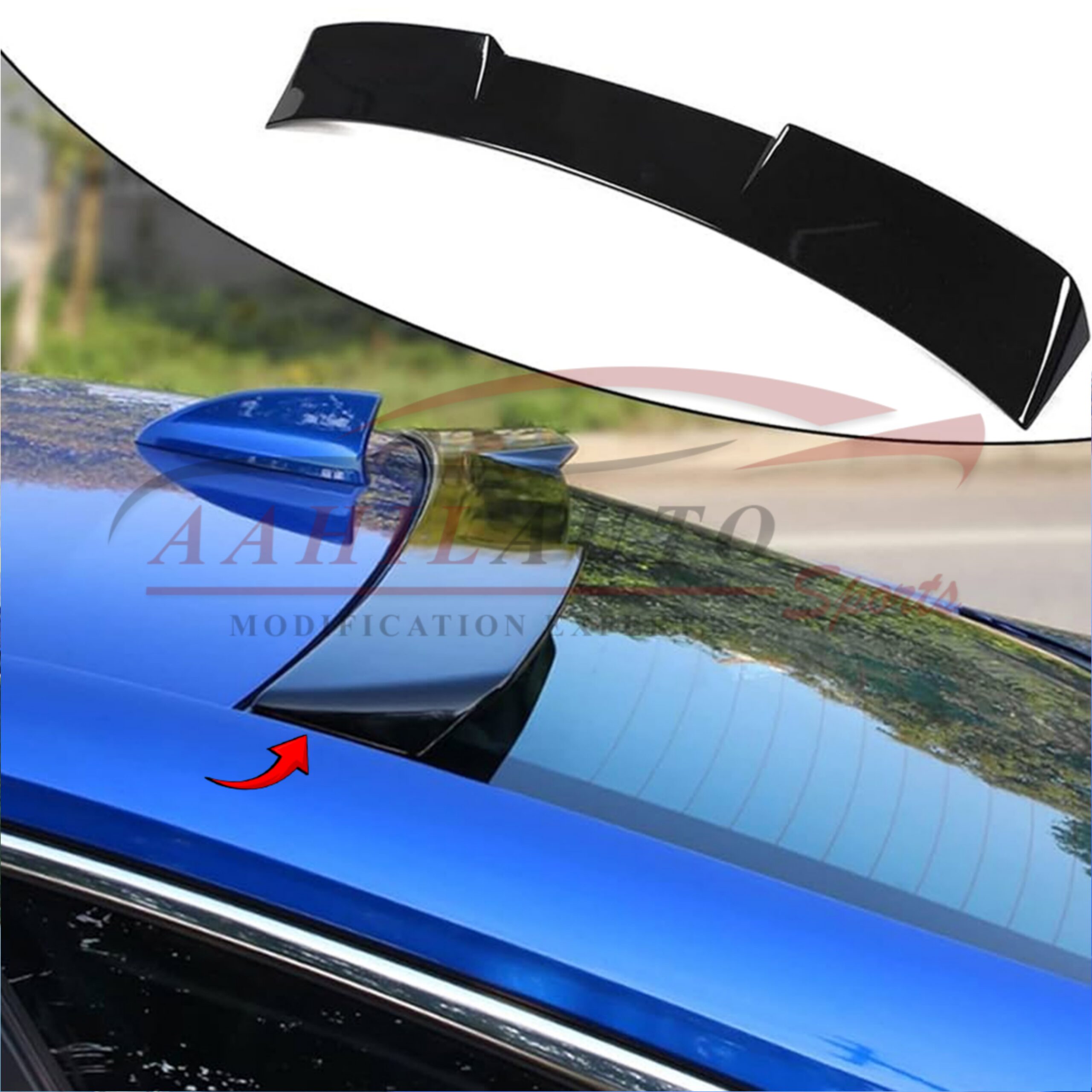 Honda Civic Rebirth Roof Spoiler 2012 - 2015 - Image 3