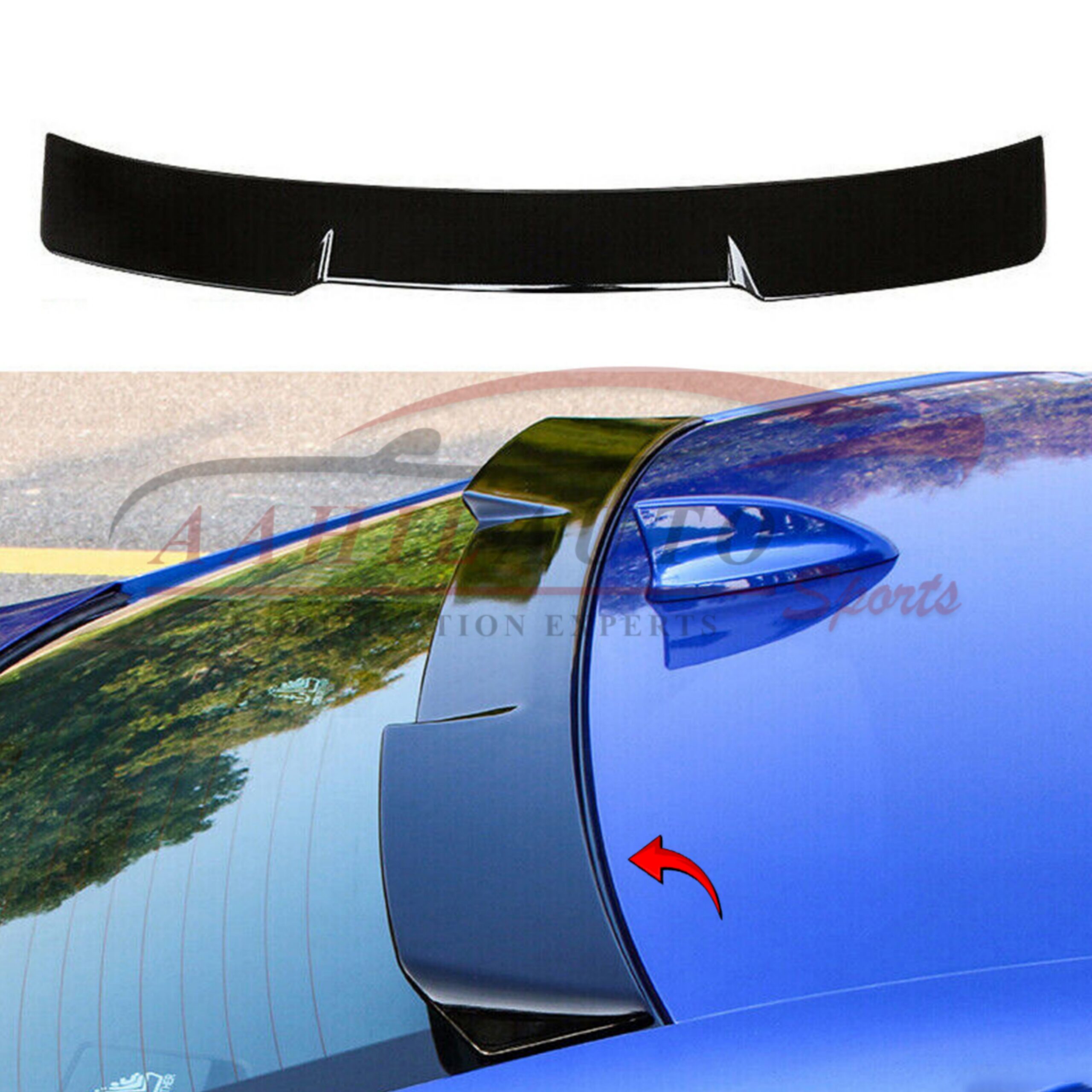 Honda Civic Rebirth Roof Spoiler 2012 - 2015 - Image 4
