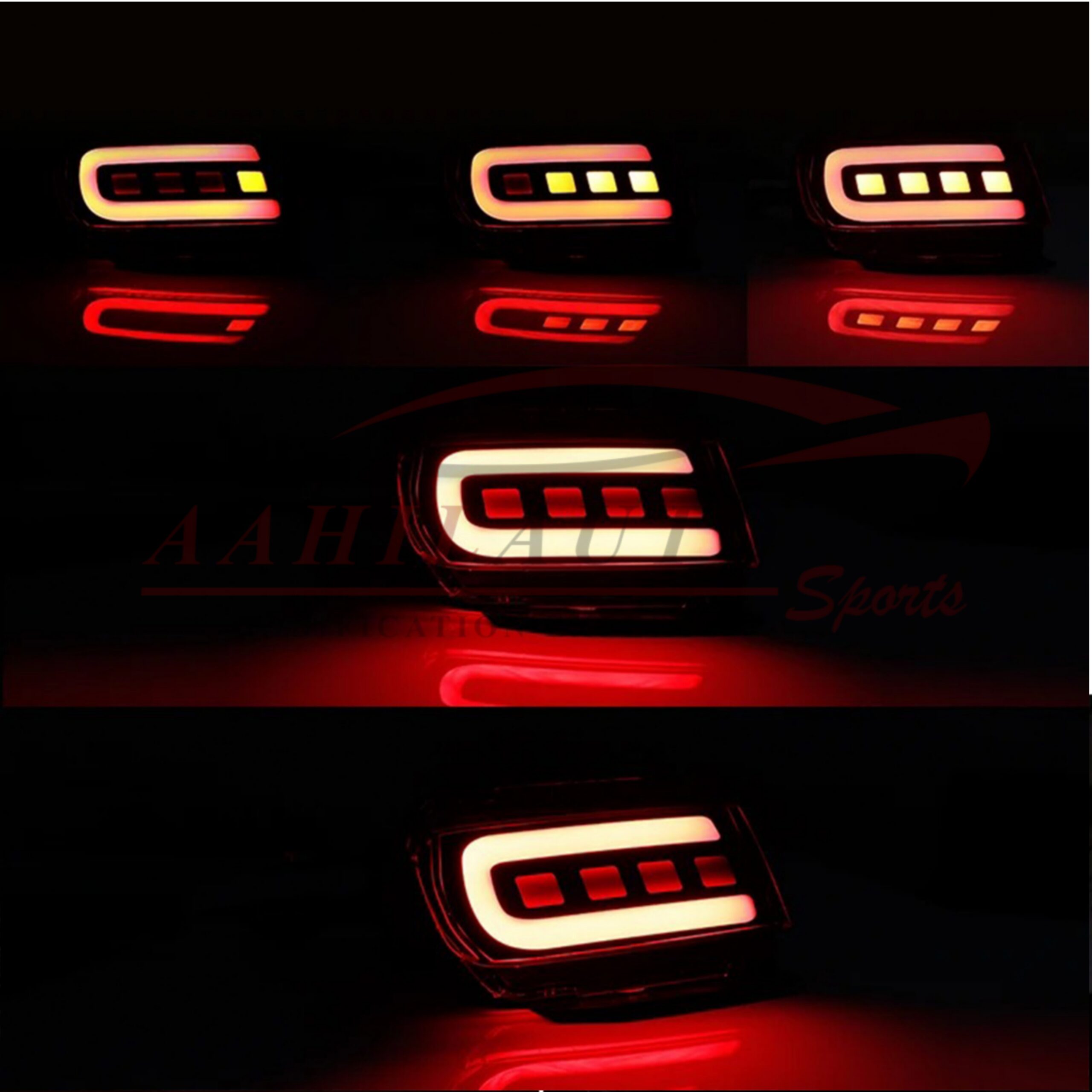 Toyota Prado FJ150 Back Bumper Reflector Lava Style Red Model 2009-2021 - Image 5