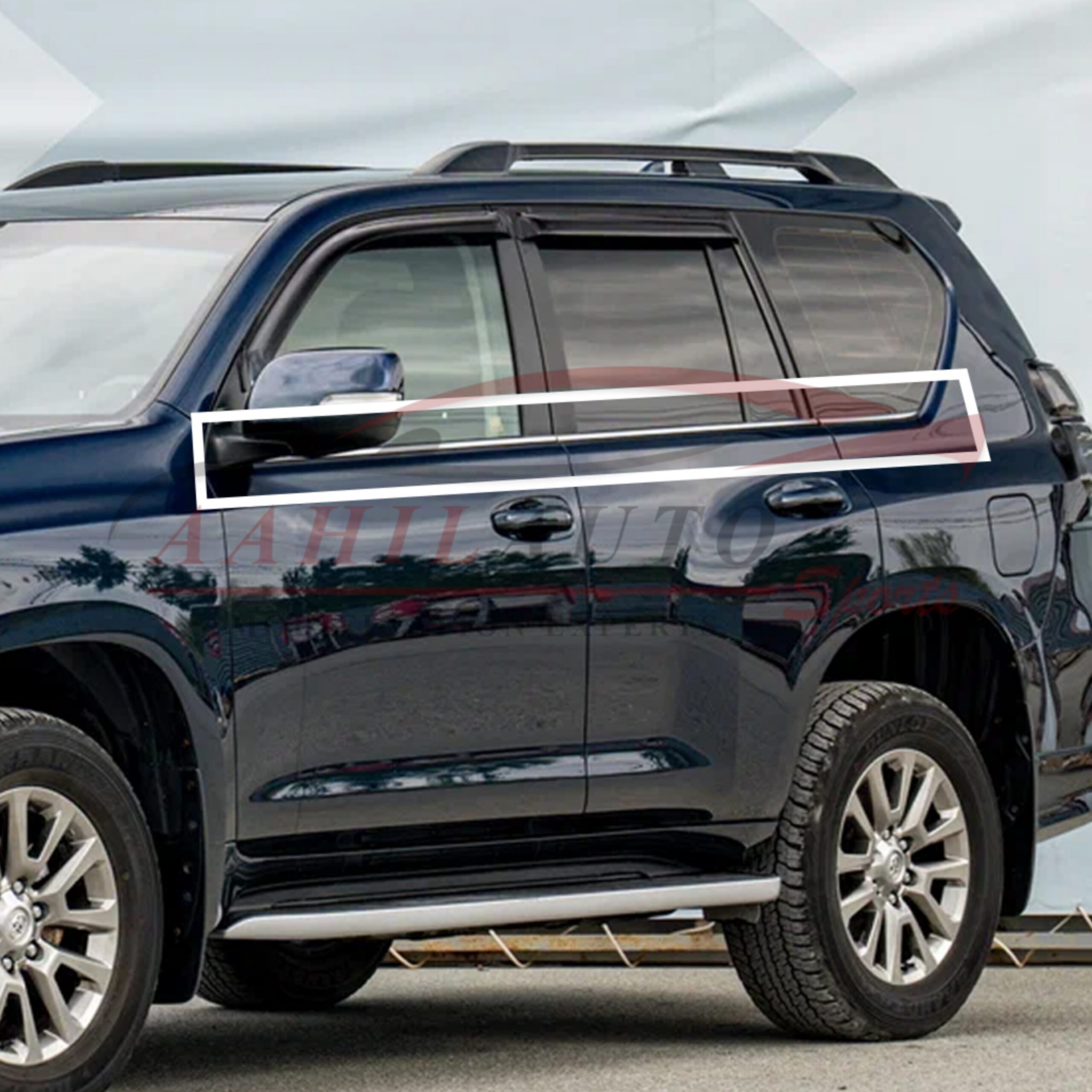 Buy Toyota Prado FJ150 Weather Strips Chrome 2009-2023 - Image 4