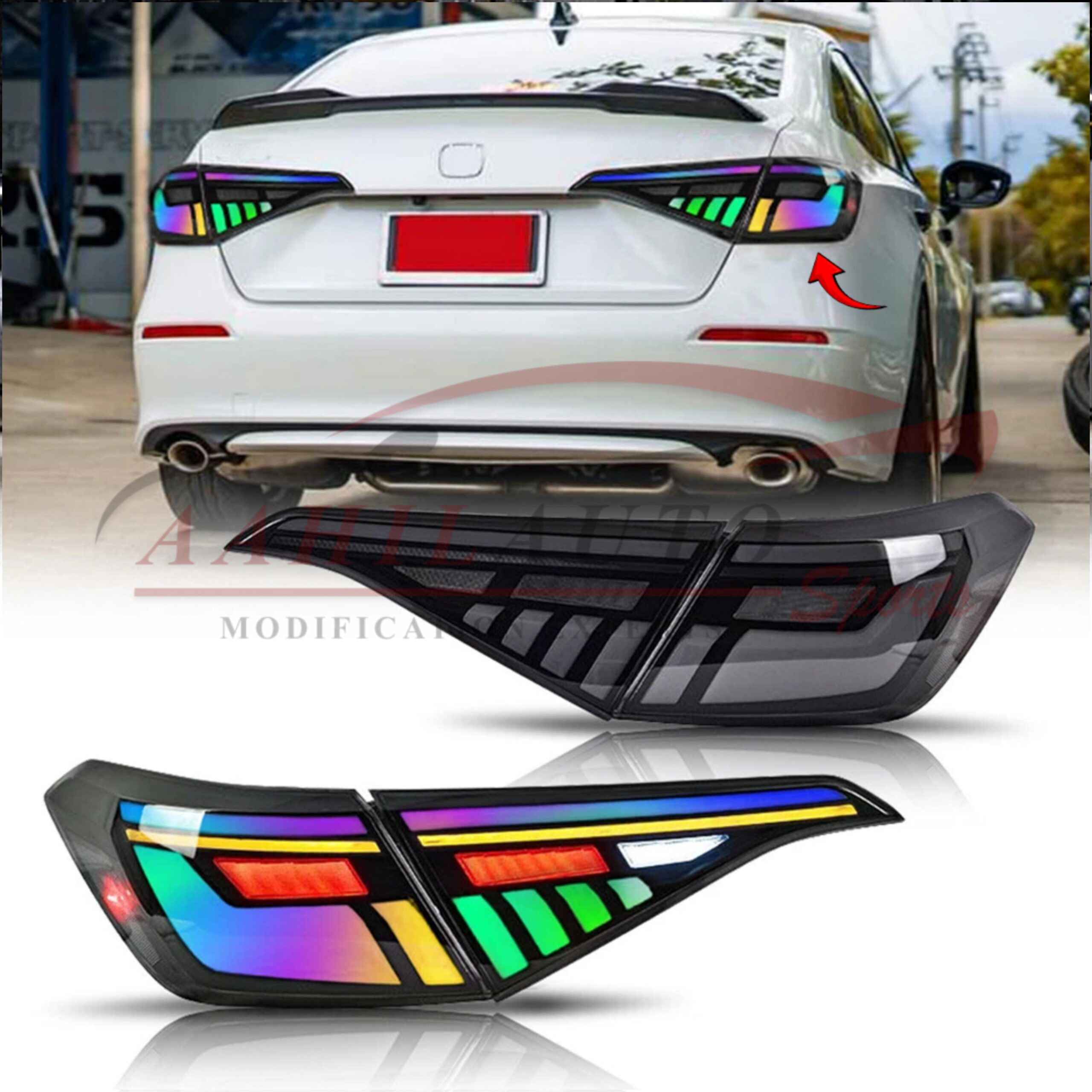 Honda Civic RGB Tail Lights Tail Lamps 2022-2023 - Image 5