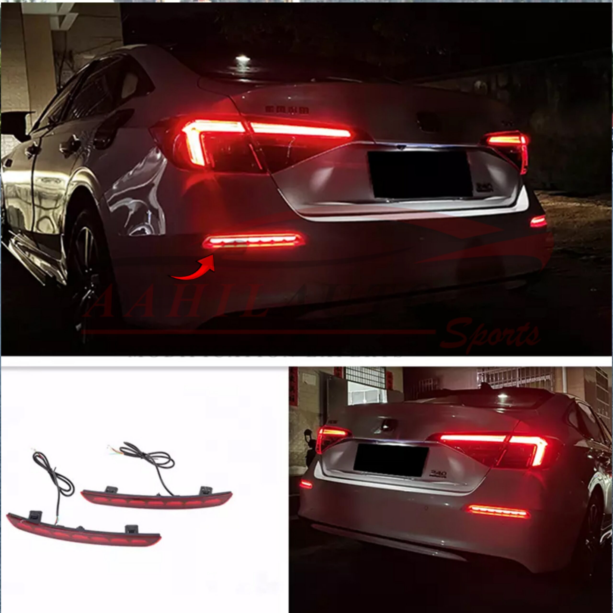 Honda Civic Rear Bumper Reflector 2022-2025 - Image 5