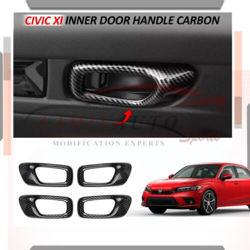 Honda Civic Carbon Fiber Inner Door Handle Trim 2022-2025