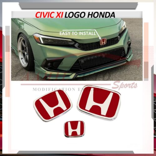 Honda Red Logo For Front Grill