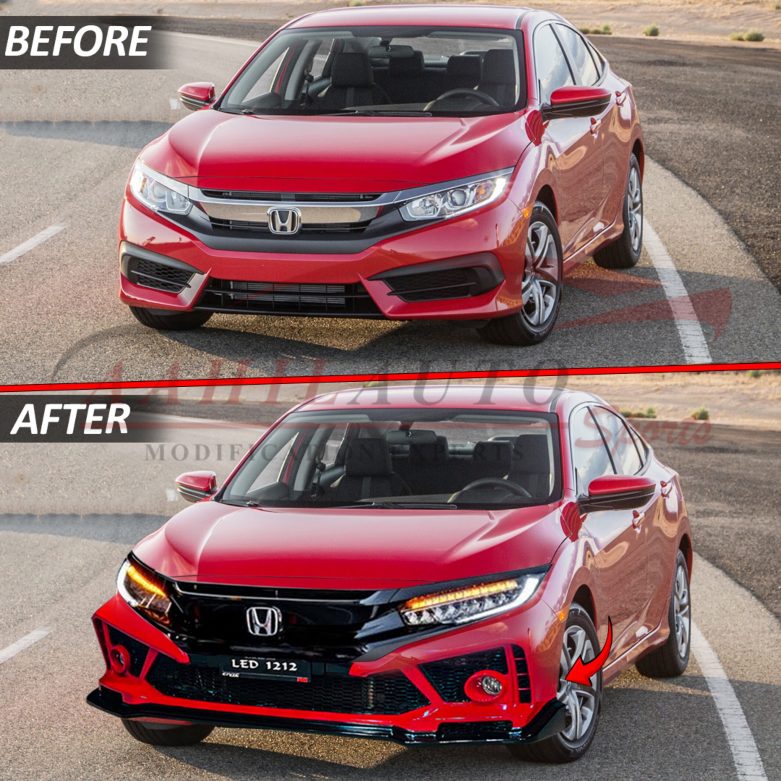 Honda Civic X Body Kit FC 450 Version V3 Model 2016-2021 - Image 3