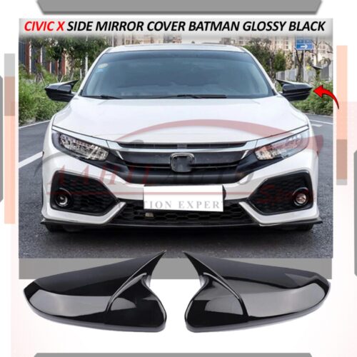Honda Civic X M3 Batman Style Side Mirror Covers – Black 2016 – 2021