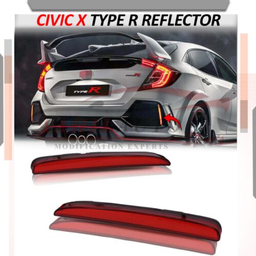 Honda Civic Back Bumper Reflector with Logo Model 2017-2021