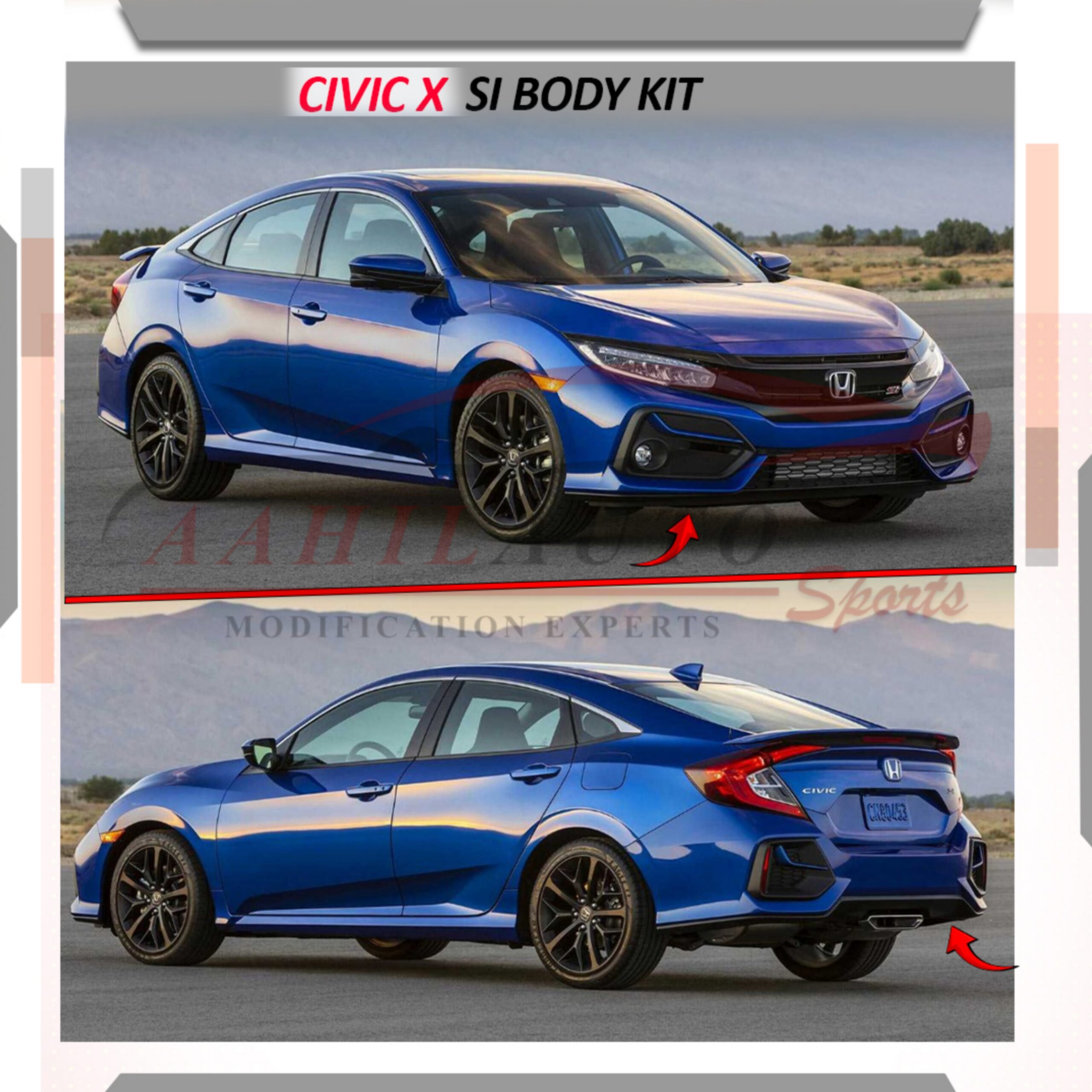 Honda Civic X SI Body Kit V2 Conversion 2020 | SI Bodykit V2