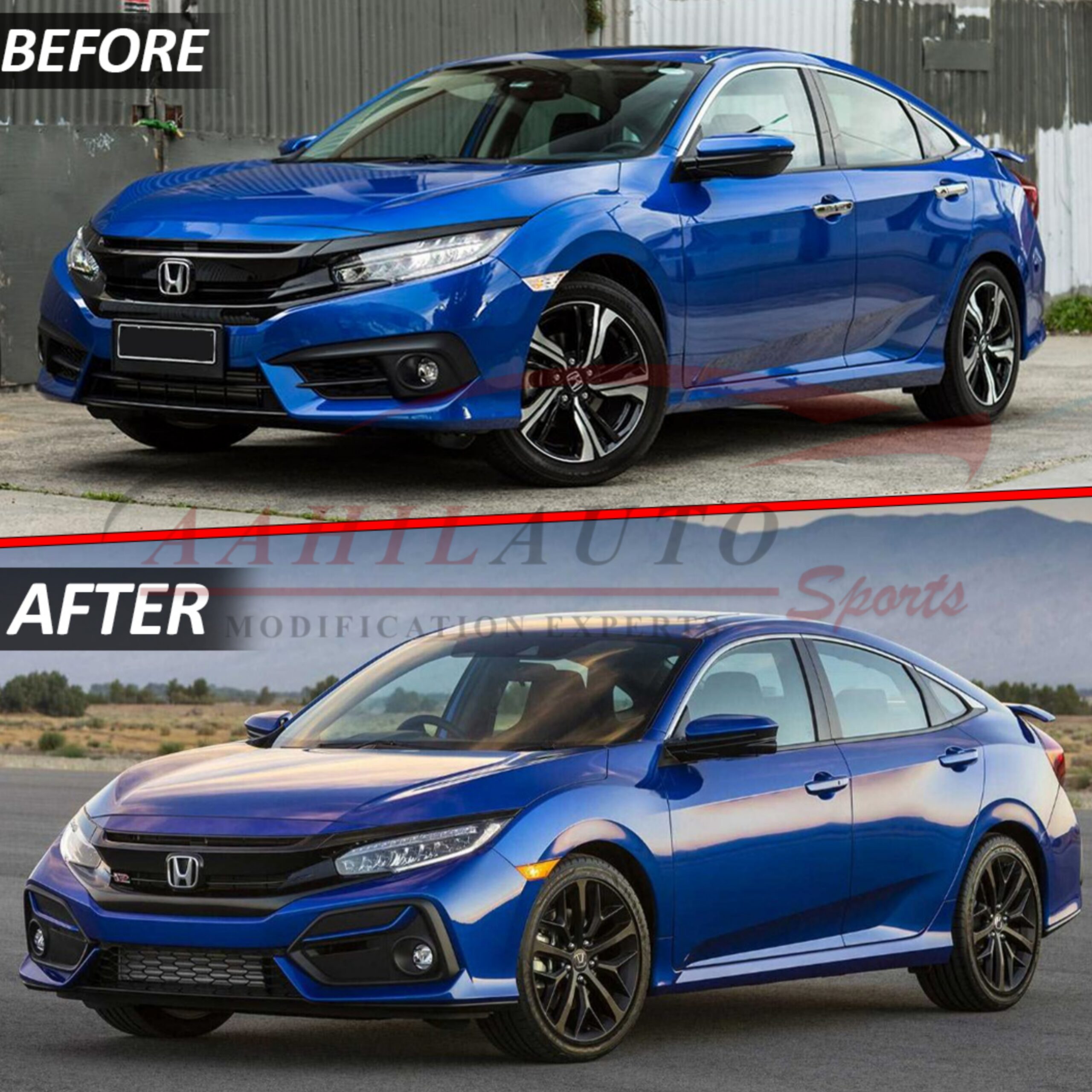 Honda Civic X SI Body Kit V2 Conversion 2020 | SI Bodykit V2 - Image 4