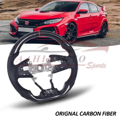 Honda Civic LED Carbon Fiber Steering Wheel – Model 2016-2021