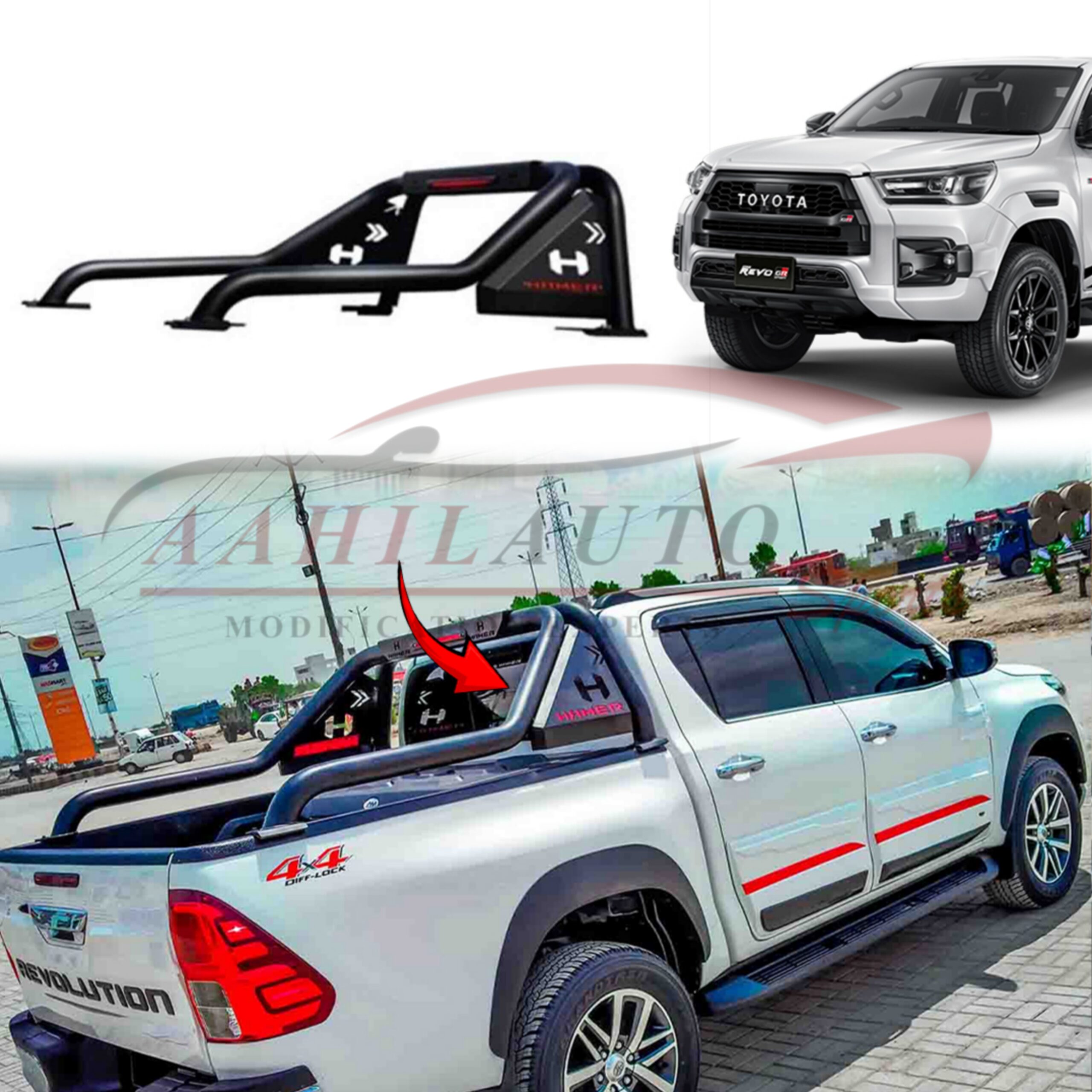 New Toyota Hilux Revo Anti Roll Bar Double Pipe Hamer 2016-2022 - Image 5