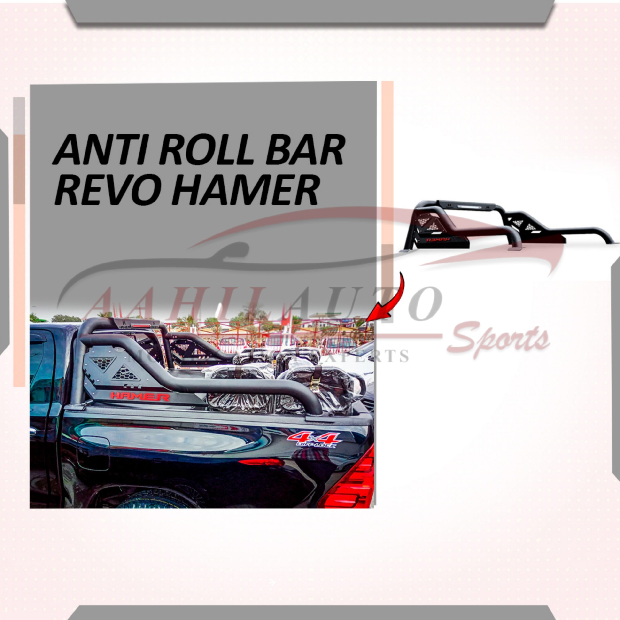 New Toyota Hilux Revo Anti Roll Bar Double Pipe Hamer 2016-2022