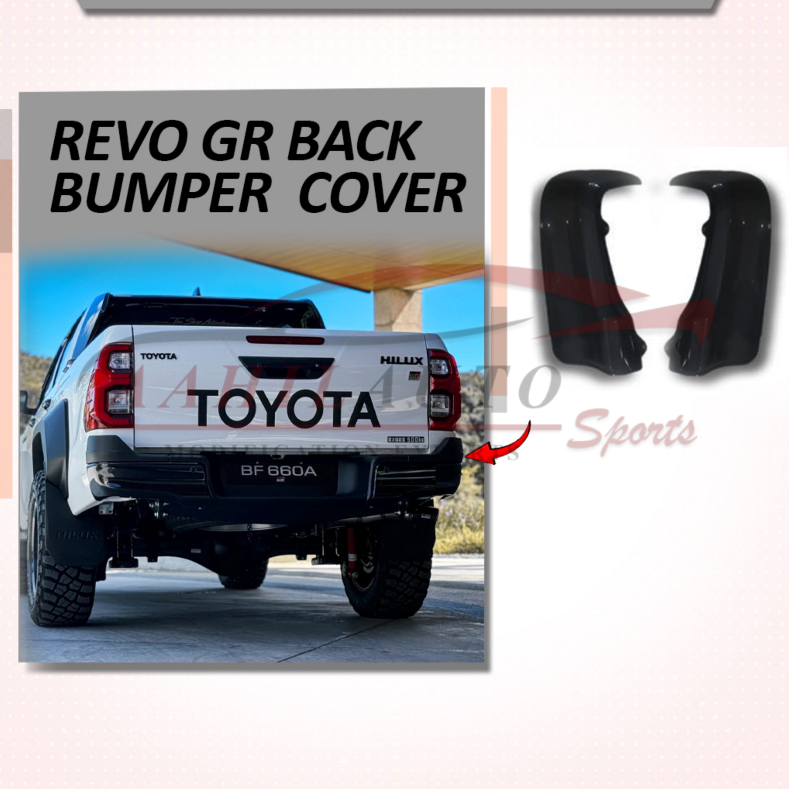 Toyota Hilux Revo GR Rear Bumper OEM 2023-2025