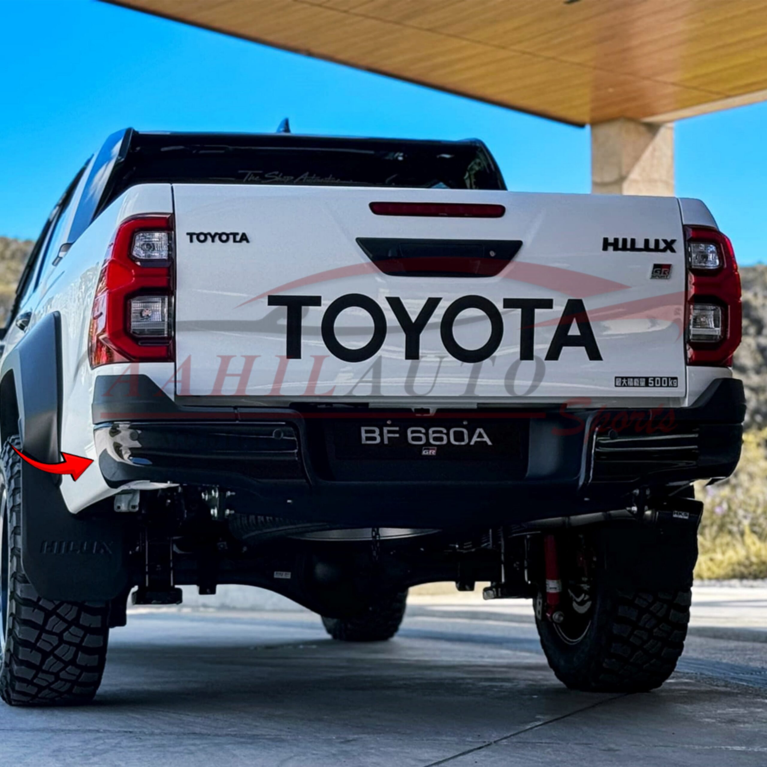 Toyota Hilux Revo GR Rear Bumper OEM 2023-2025 - Image 3