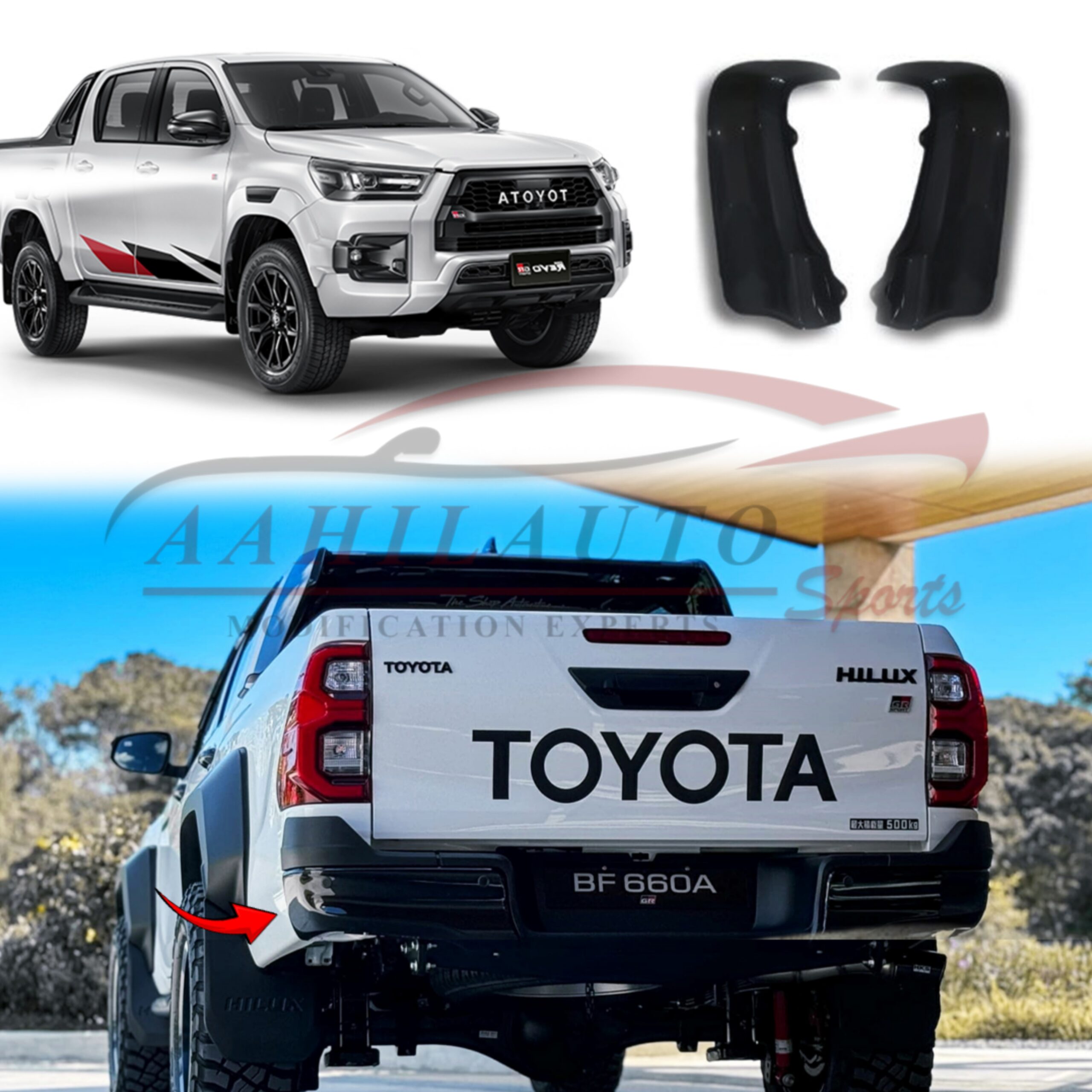 Toyota Hilux Revo GR Rear Bumper OEM 2023-2025 - Image 4