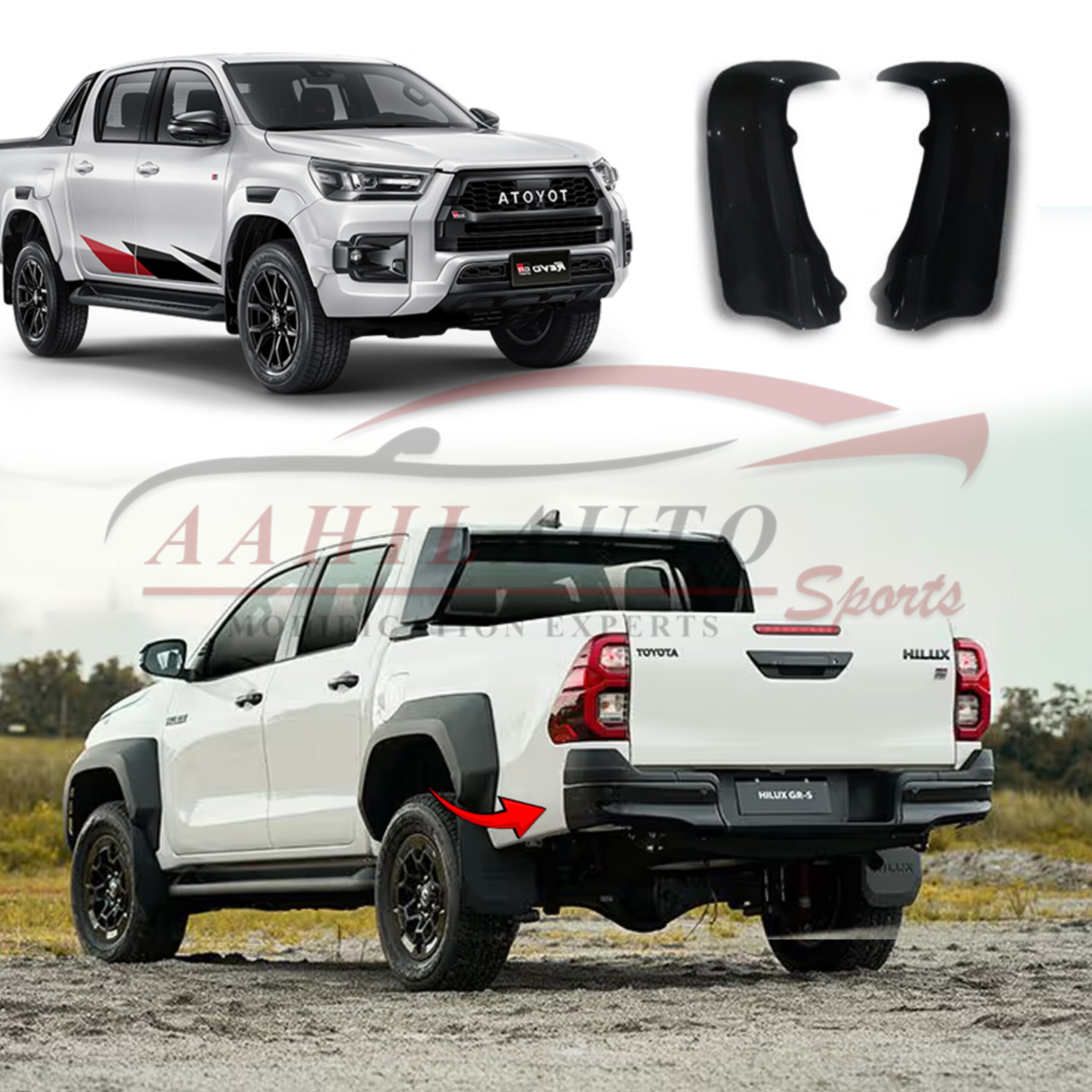 Toyota Hilux Revo GR Rear Bumper OEM 2023-2025 - Image 5