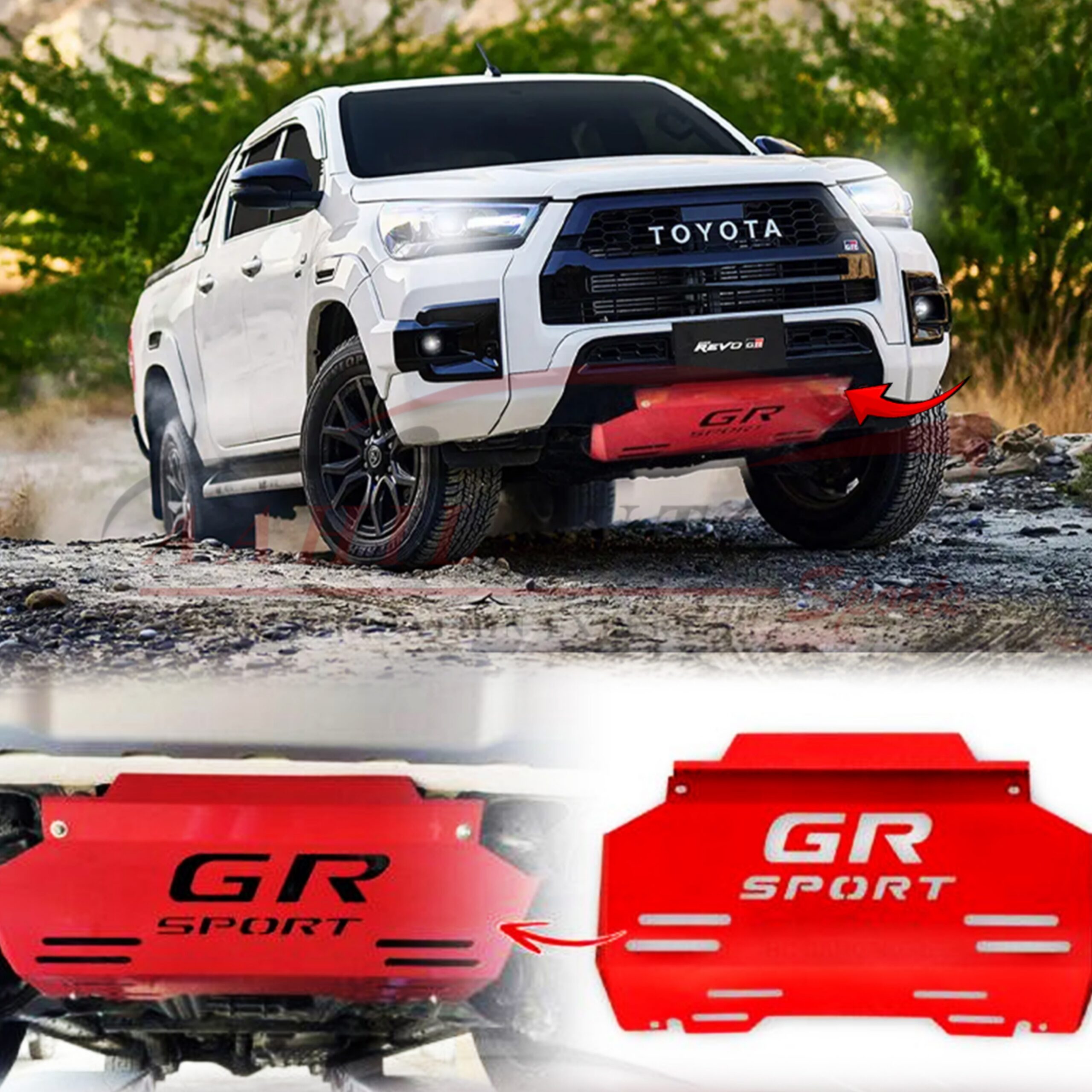 Toyota Hilux Revo GR Skid Plate/Stone Shield Model 2017-2024 - Image 4