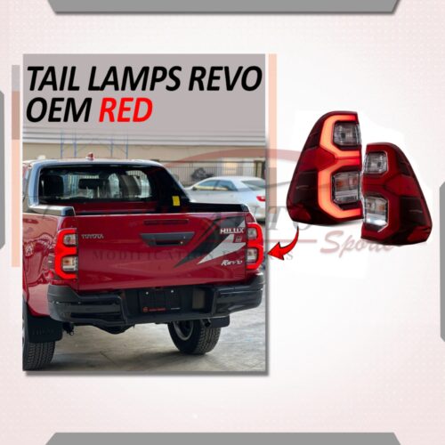 Toyota Hilux Revo Rocco OEM Smoke Rear Lamps 2021-2022