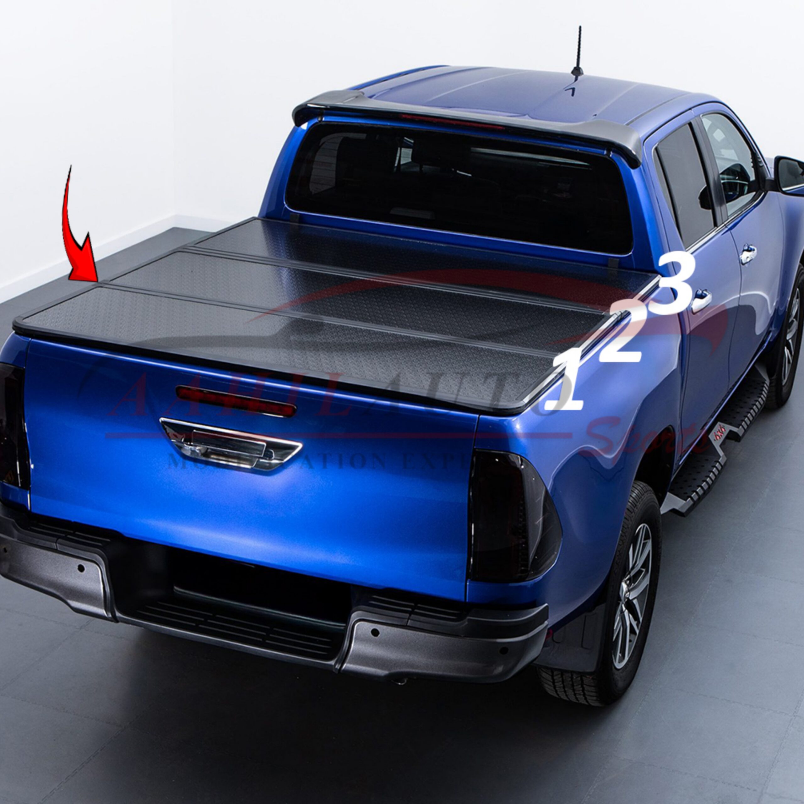 Toyota Hilux Vigo/Revo/Rocco Tri-Fold Hard Tonneau Cover - Image 5
