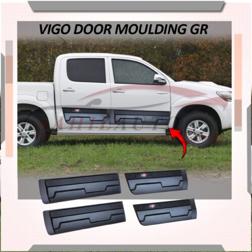 Toyota Hilux Revo Door Moulding / Body Cladding GR Black (Hamer) Model 2017-2024