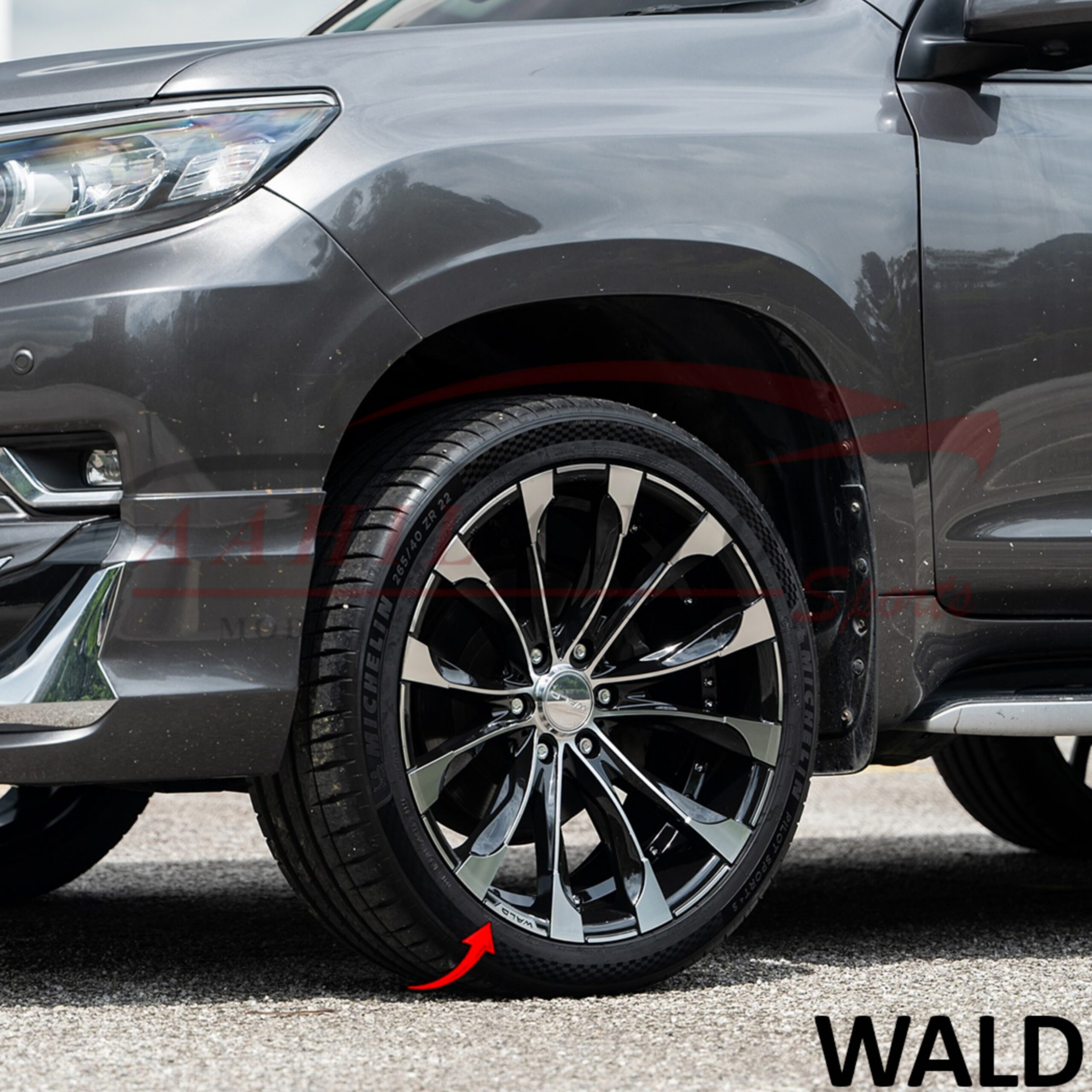 Toyota Land Cruiser Wald Style Alloy Rim 20 Inches Version 2 (Set of 4) - Model 2017-2021 - Image 4