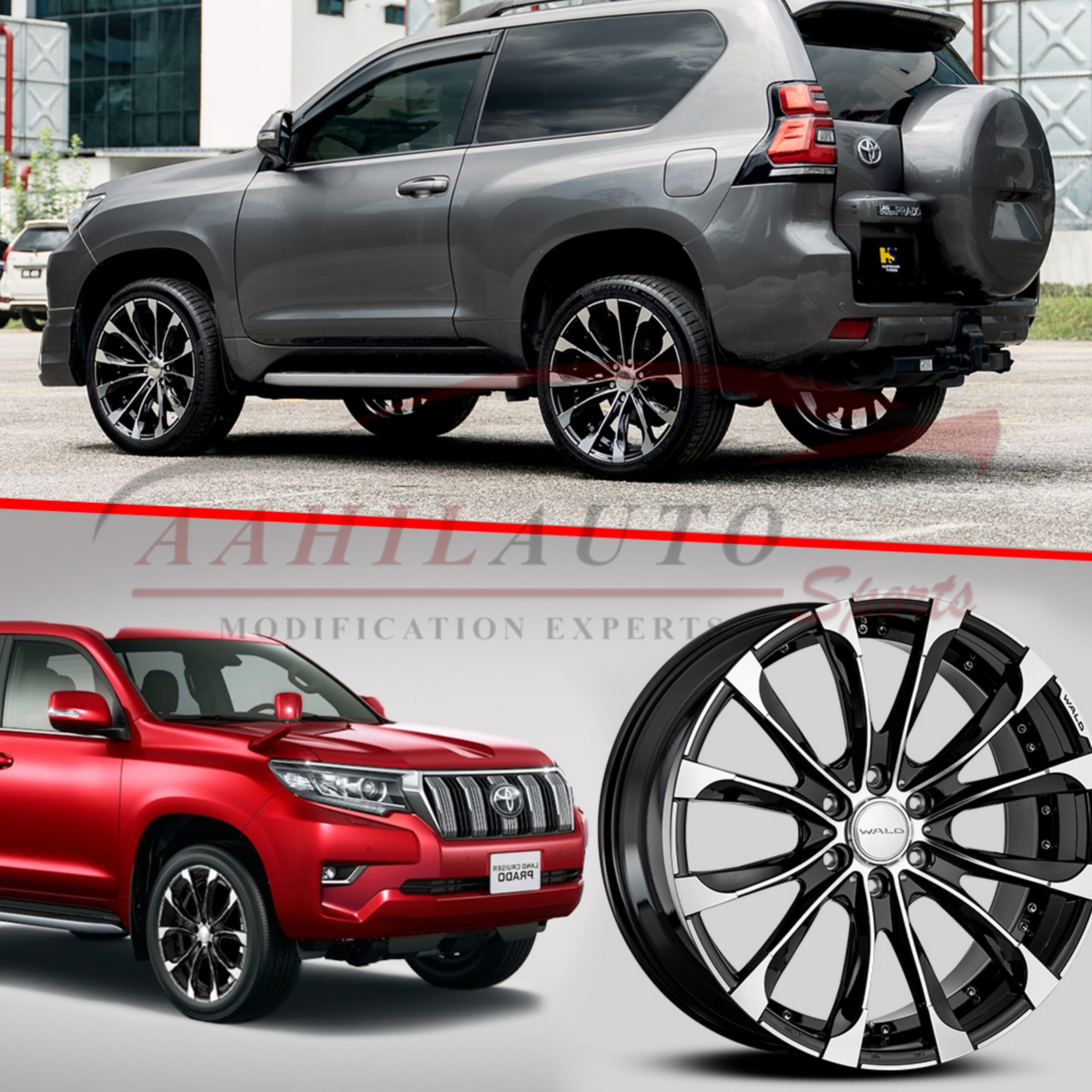 Toyota Land Cruiser Wald Style Alloy Rim 20 Inches Version 2 (Set of 4) - Model 2017-2021 - Image 6