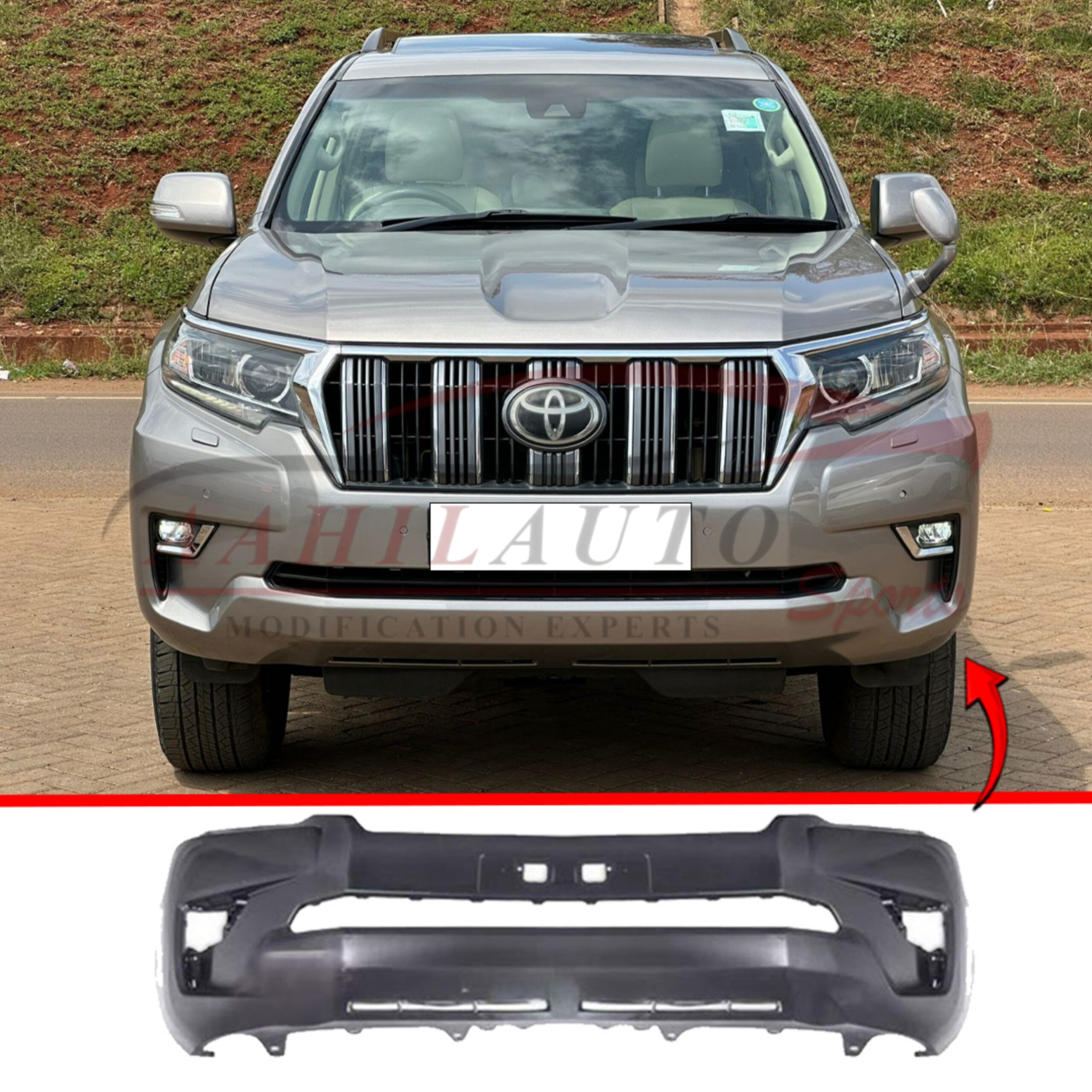 Toyota Prado FJ150 OEM Front Bumper 2017-2025 - Image 6