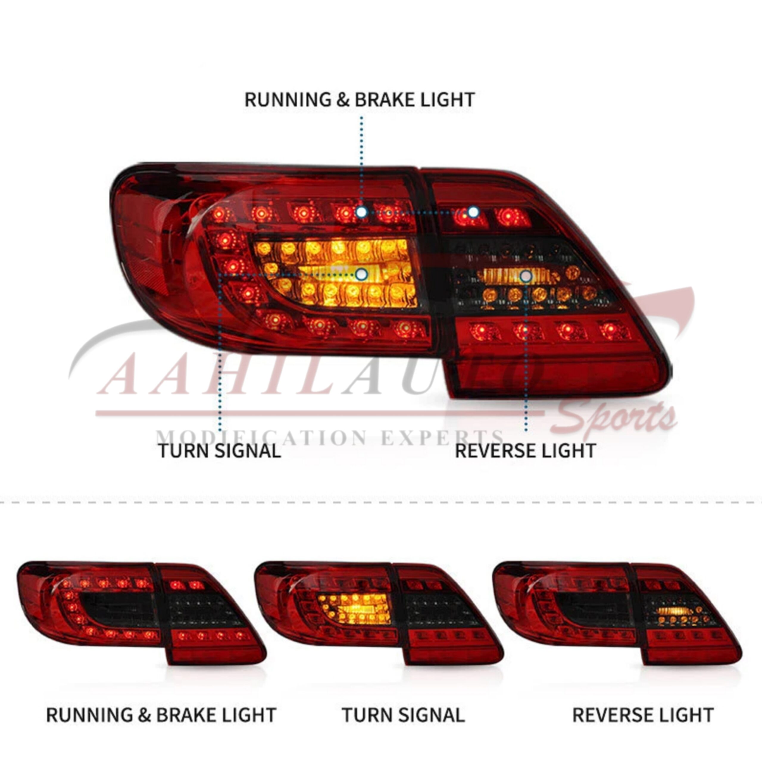 Honda Civic Reborn SMOKE LED Bar Tailights - Taiwan - Image 4