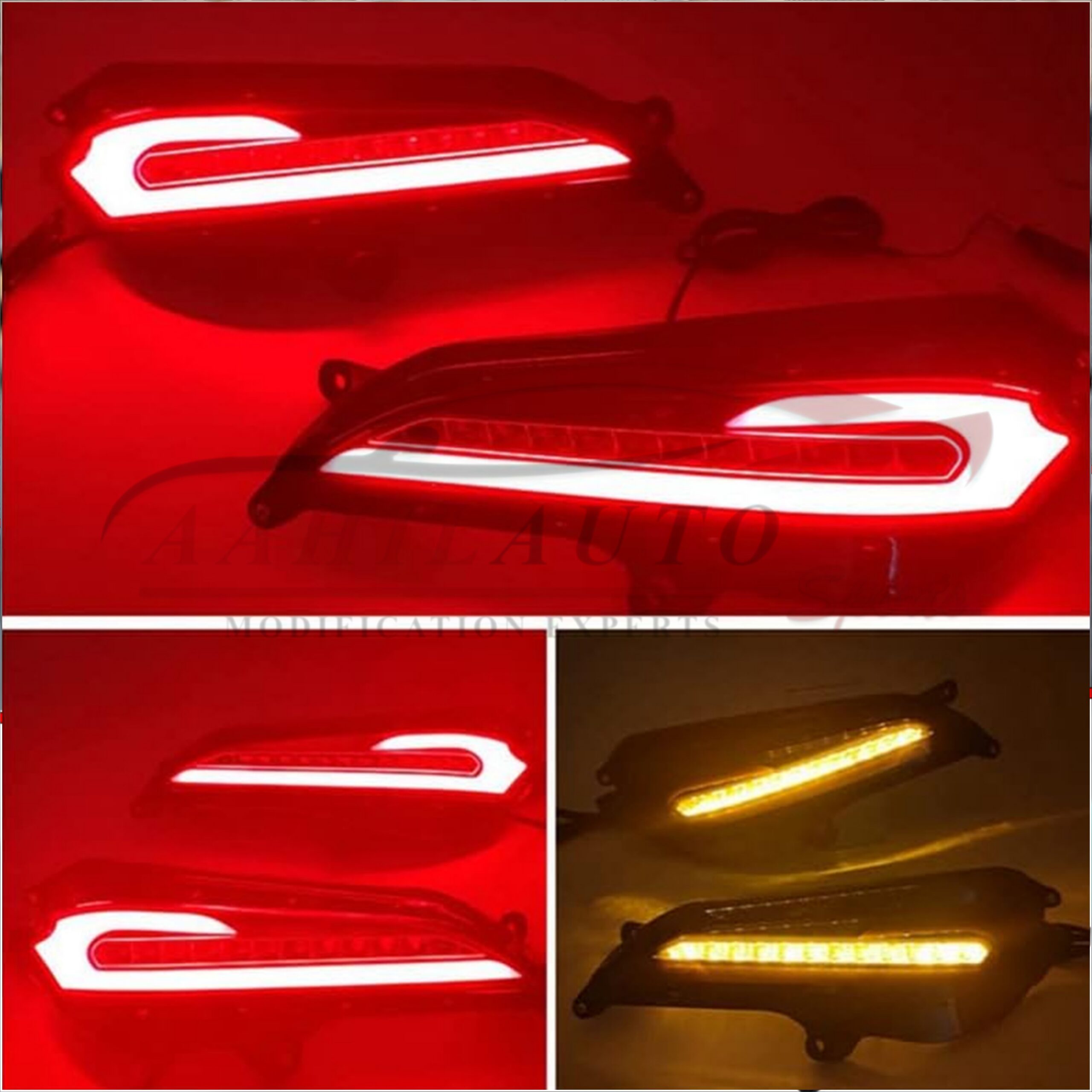 Toyota Yaris Back Bumper Third Brake Lamp Audi Style (BL-58) - LED Reflector Light - Model 2020-2021 - Image 3