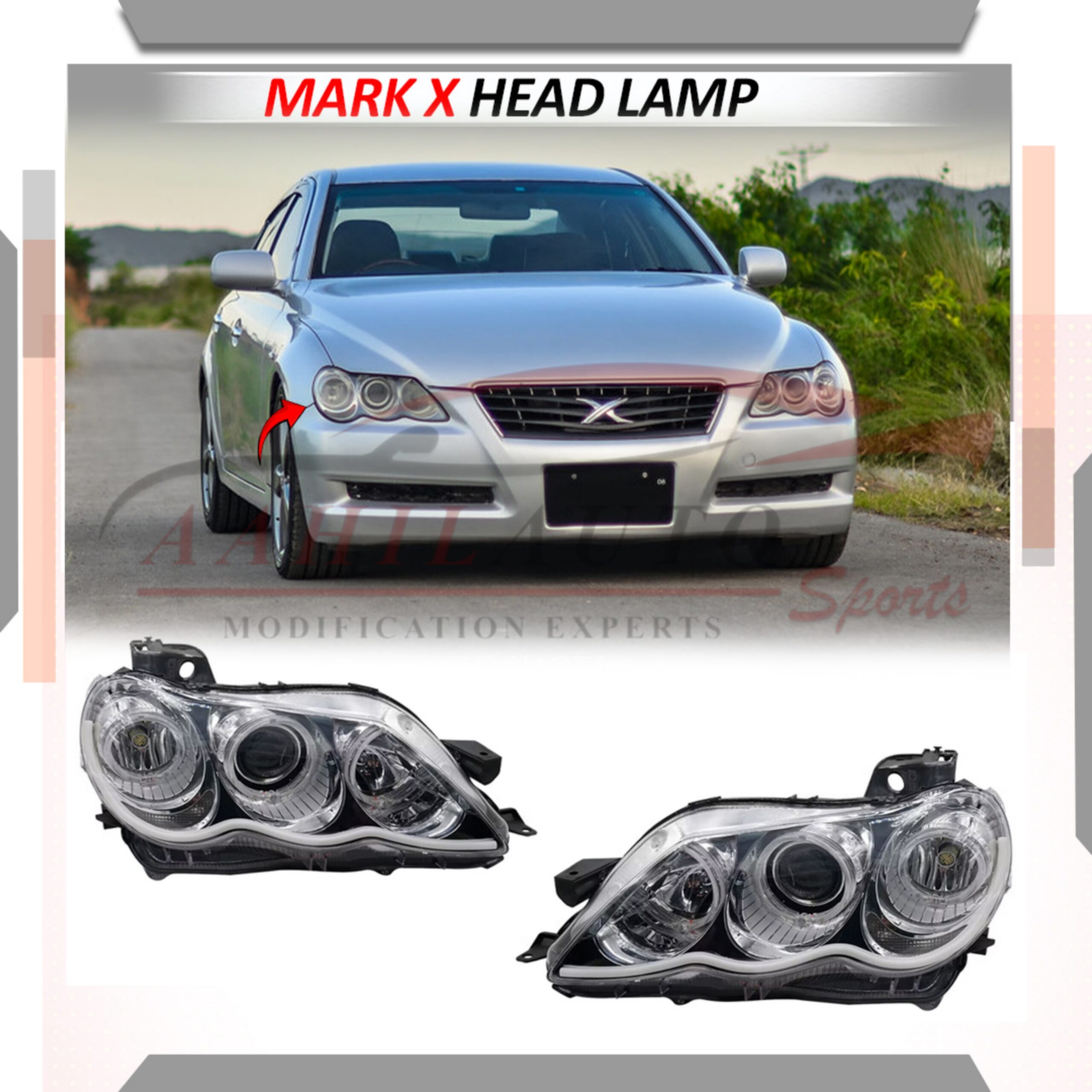 Toyota Mark X Head Lamp 2004-2009