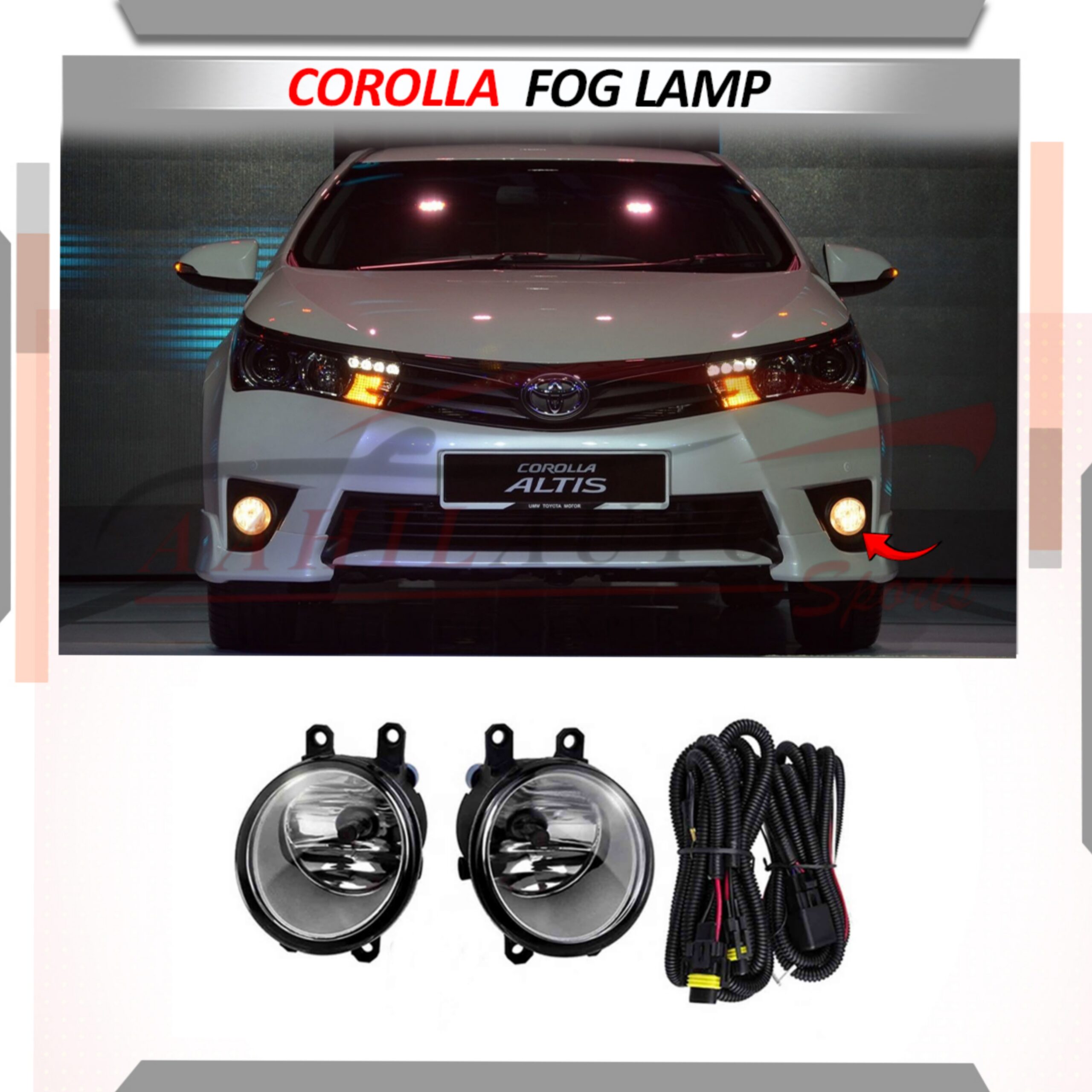 Toyota Corolla Fog Lamps Trims 2017-2019