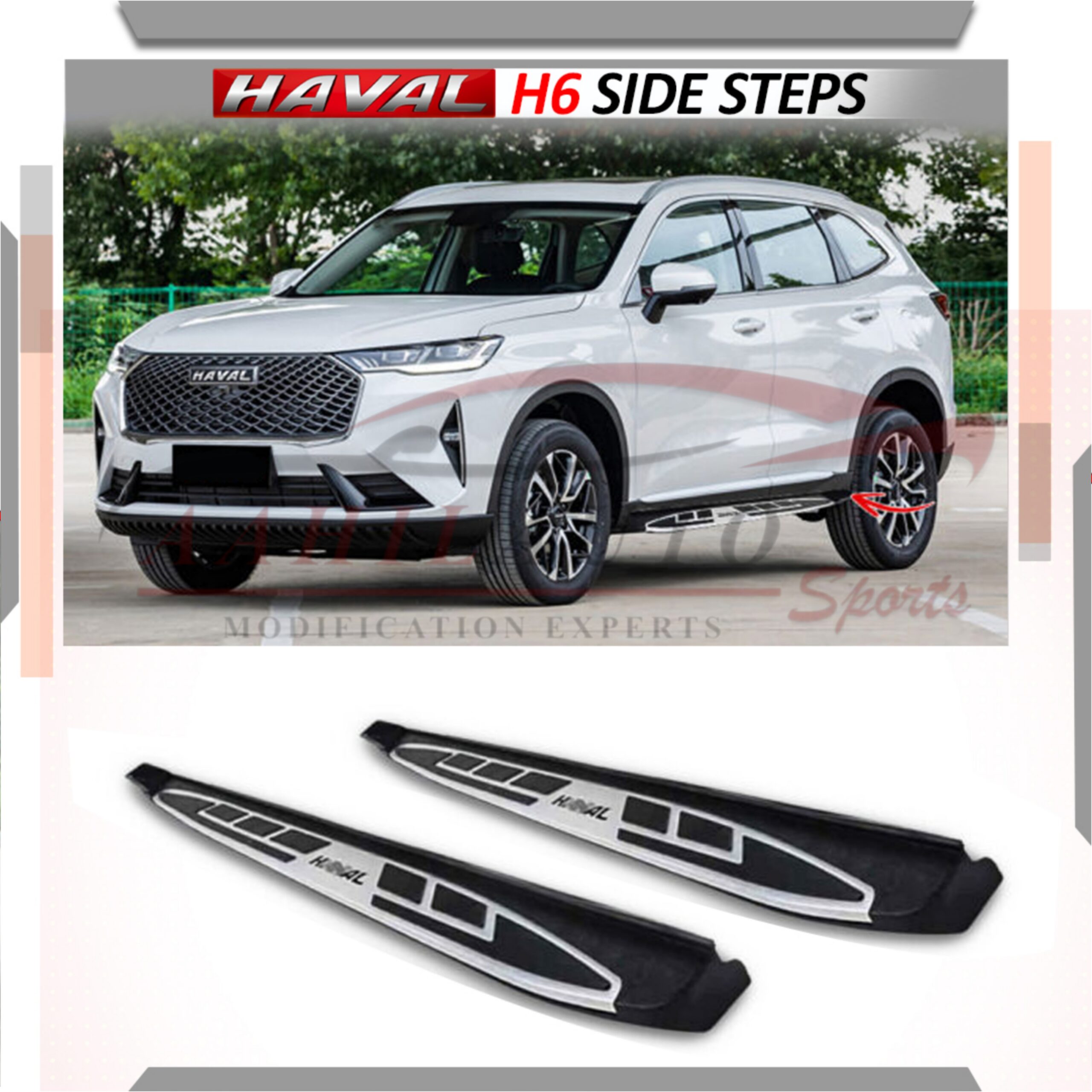 Haval-H6 Side Steps V2 Model 2021-2022